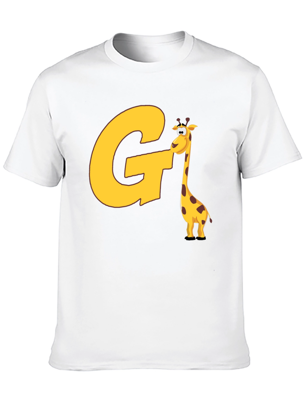 Funny Giraffe Initial G T-Shirt