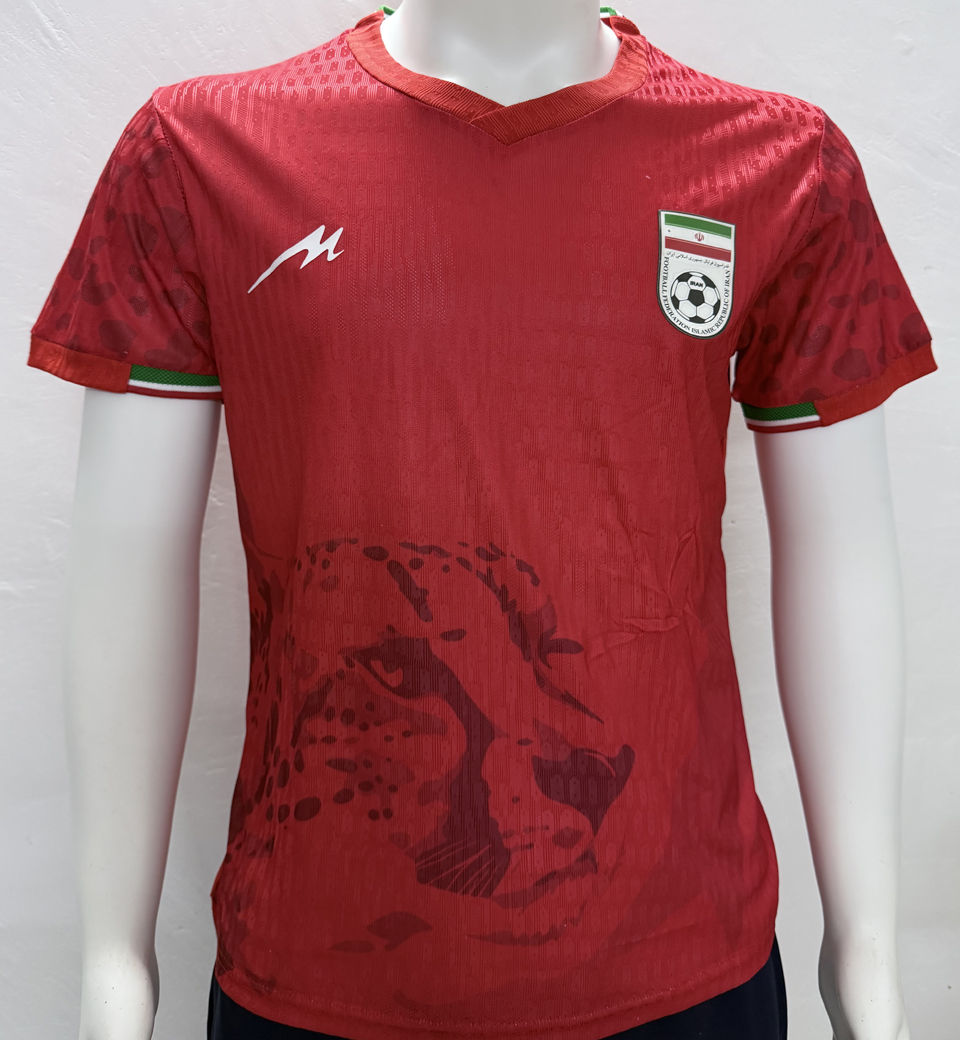 2026/27 Iran Away Red Player Version Soccer Jersey Item NO.: 2153925 Front