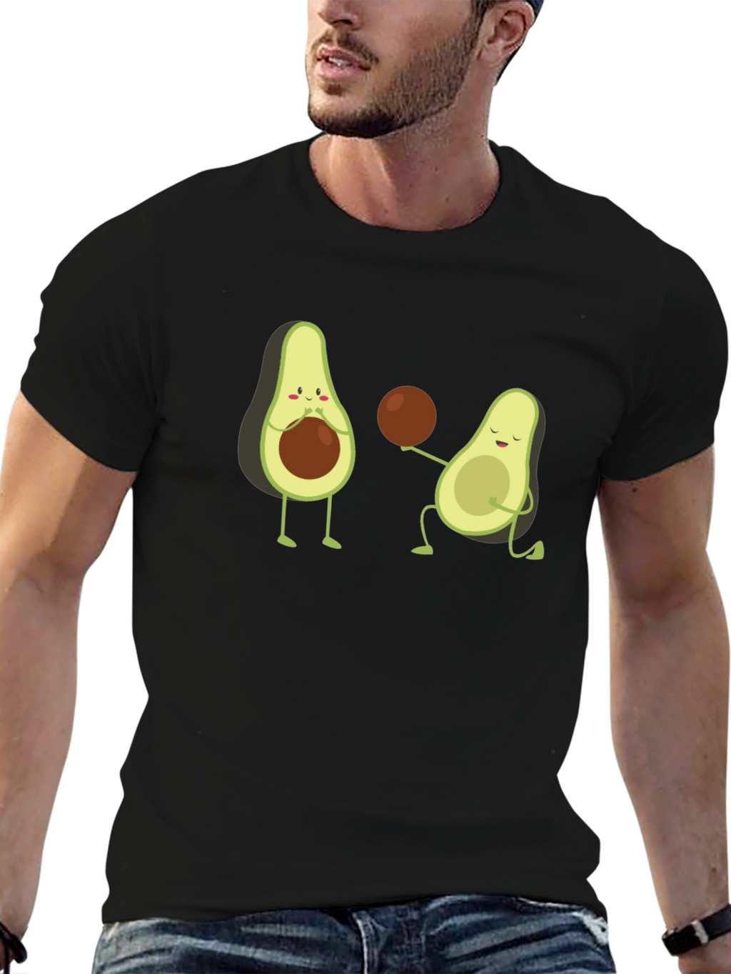 Avocado Basketball Graphic Tee
