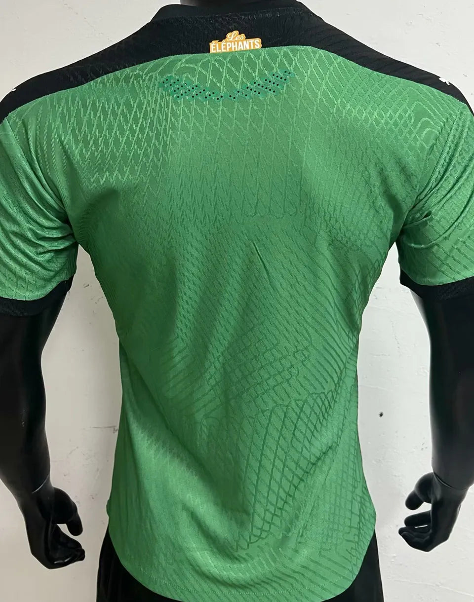 2024 Ivory Coast Home Green Player Version Jersey （3 stars 三星） Back