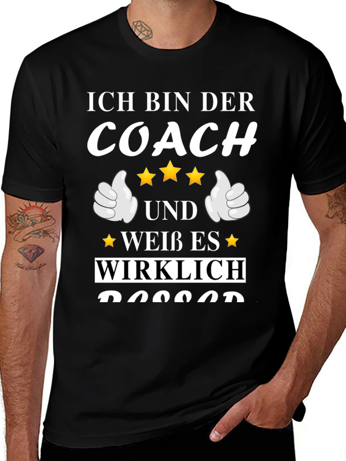 Ich Bin Der Coach T-Shirt - Funny German Coach Tee