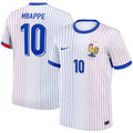 MBAPPE #10 France 1:1 Quality Away White Fans Jersey 2024/25 ★★ Front