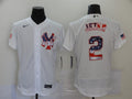 Men's New York Yankees Derek Jeter #2 White Replica Game Jerseys