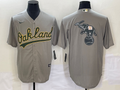 Men's Oakland Athletics Gray Replica Game Jerseys