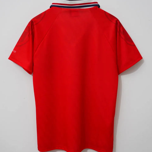 1997/1998 Norway Home Red Retro Soccer Jersey Back