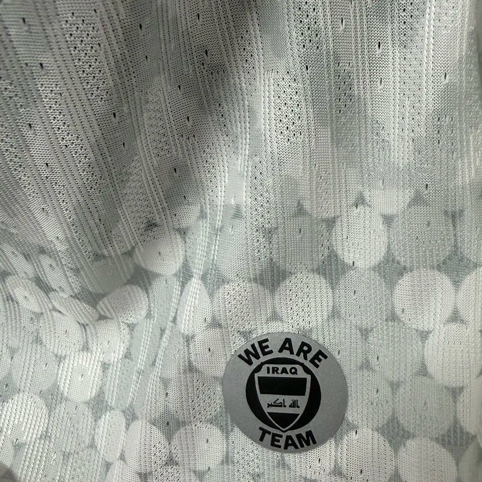 2026/27 Iraq Home White Player Version Soccer Jersey Detail 2