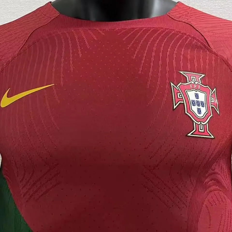 2022/23 Portugal Home Player Version Long Sleeve Jersey 长袖 Detail 4