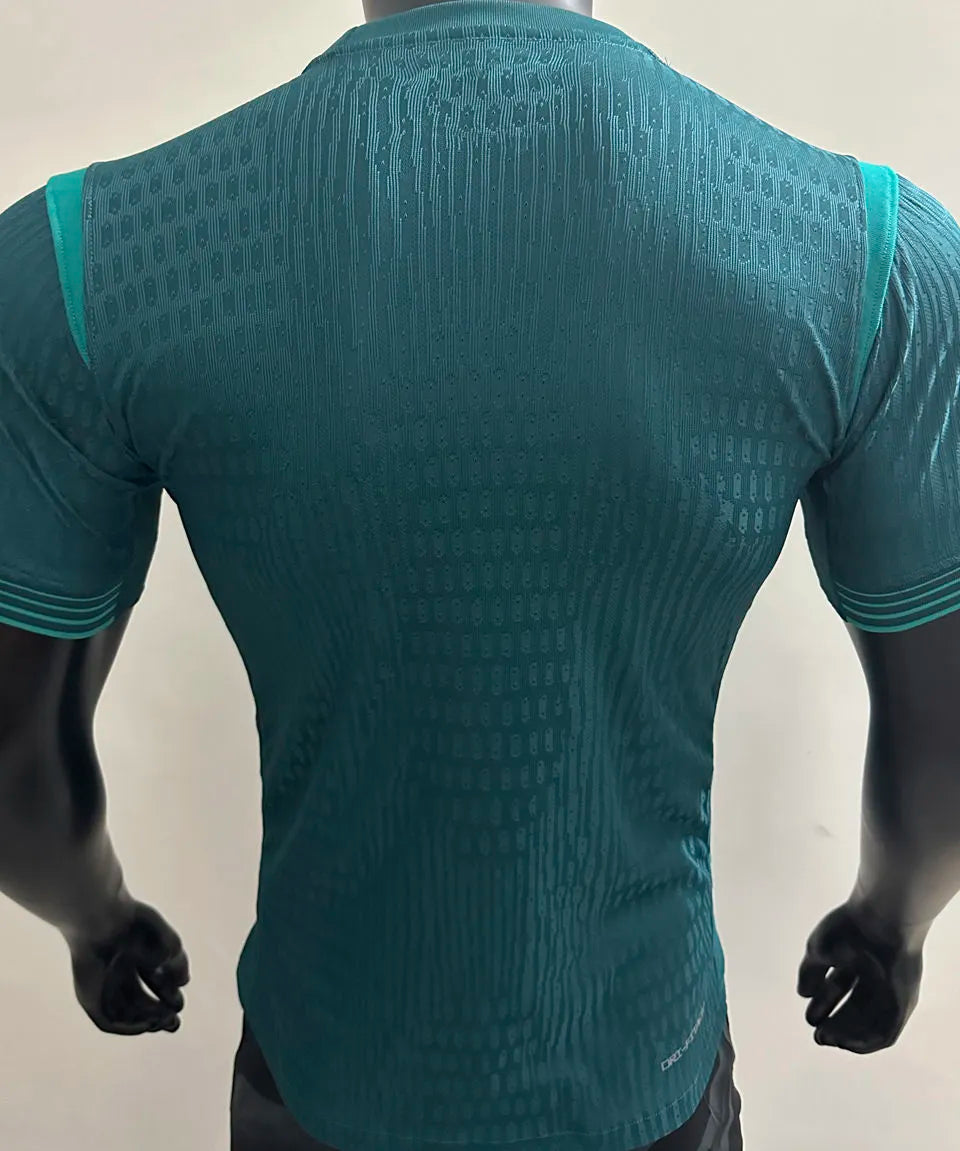 2025/26 Nigeria Away Green Player Version Soccer Jersey Back
