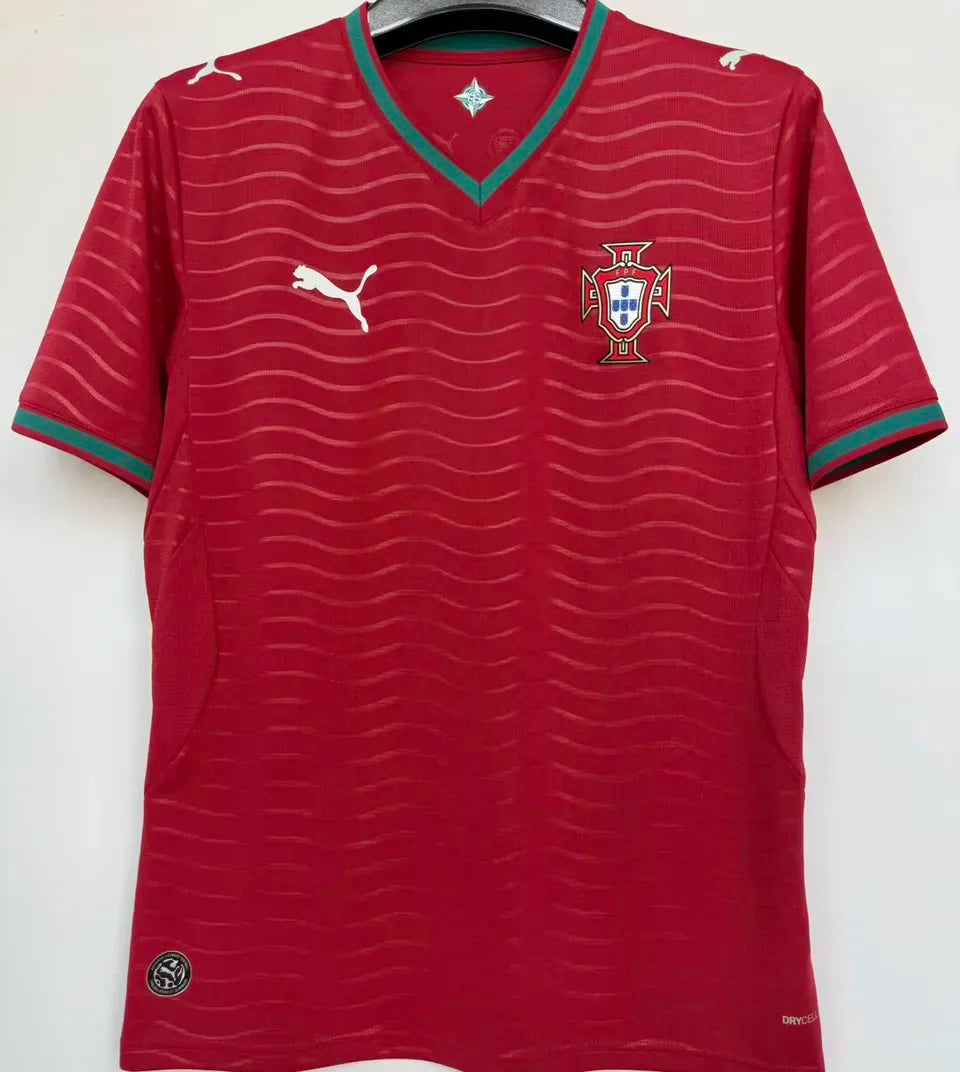 2026/27 Portugal 1:1 Quality Home Red Fans Soccer Jersey Detail 2
