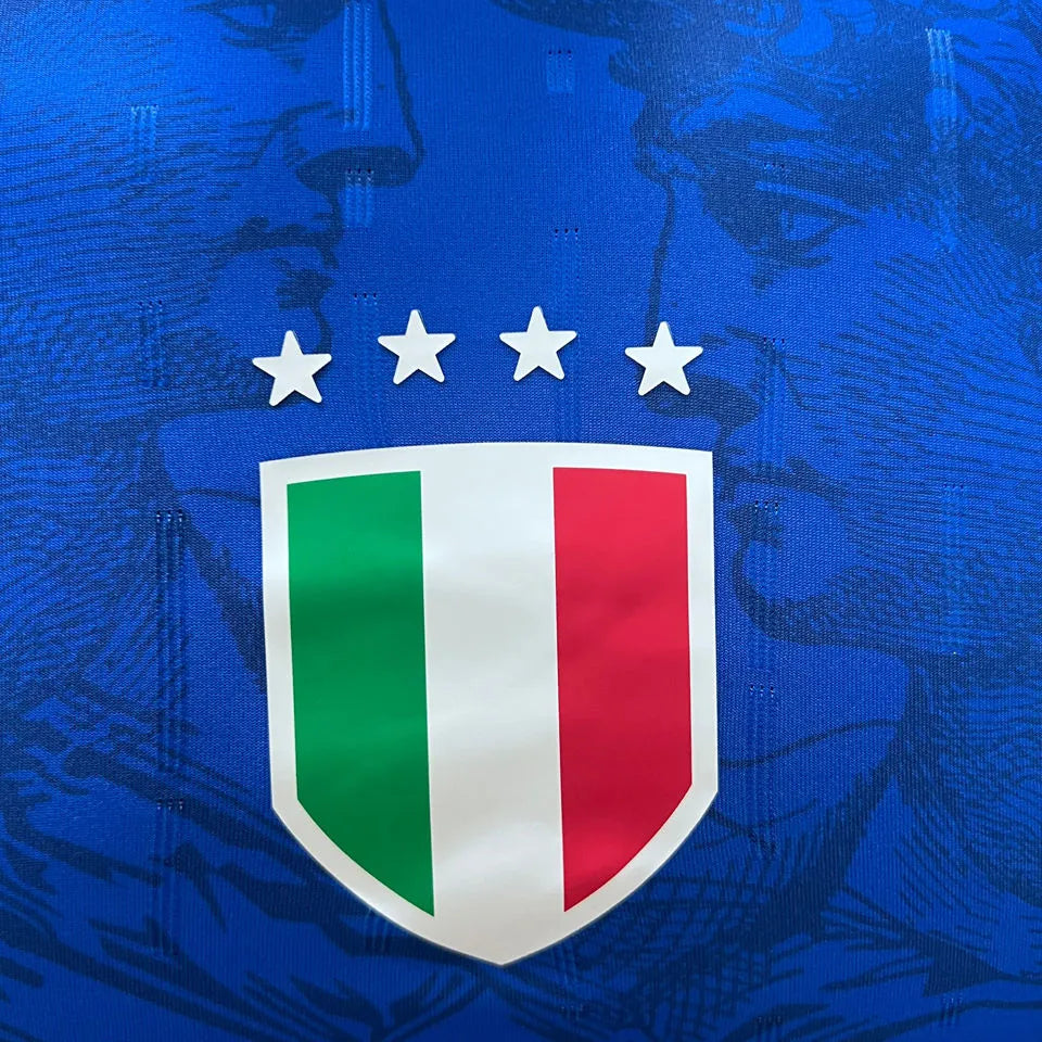 2024/25 Italy Blue Player Version Soccer Jersey Detail 3