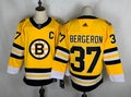 Men's Boston Bruins Patrice Bergeron #37 Yellow Player Game Jerseys