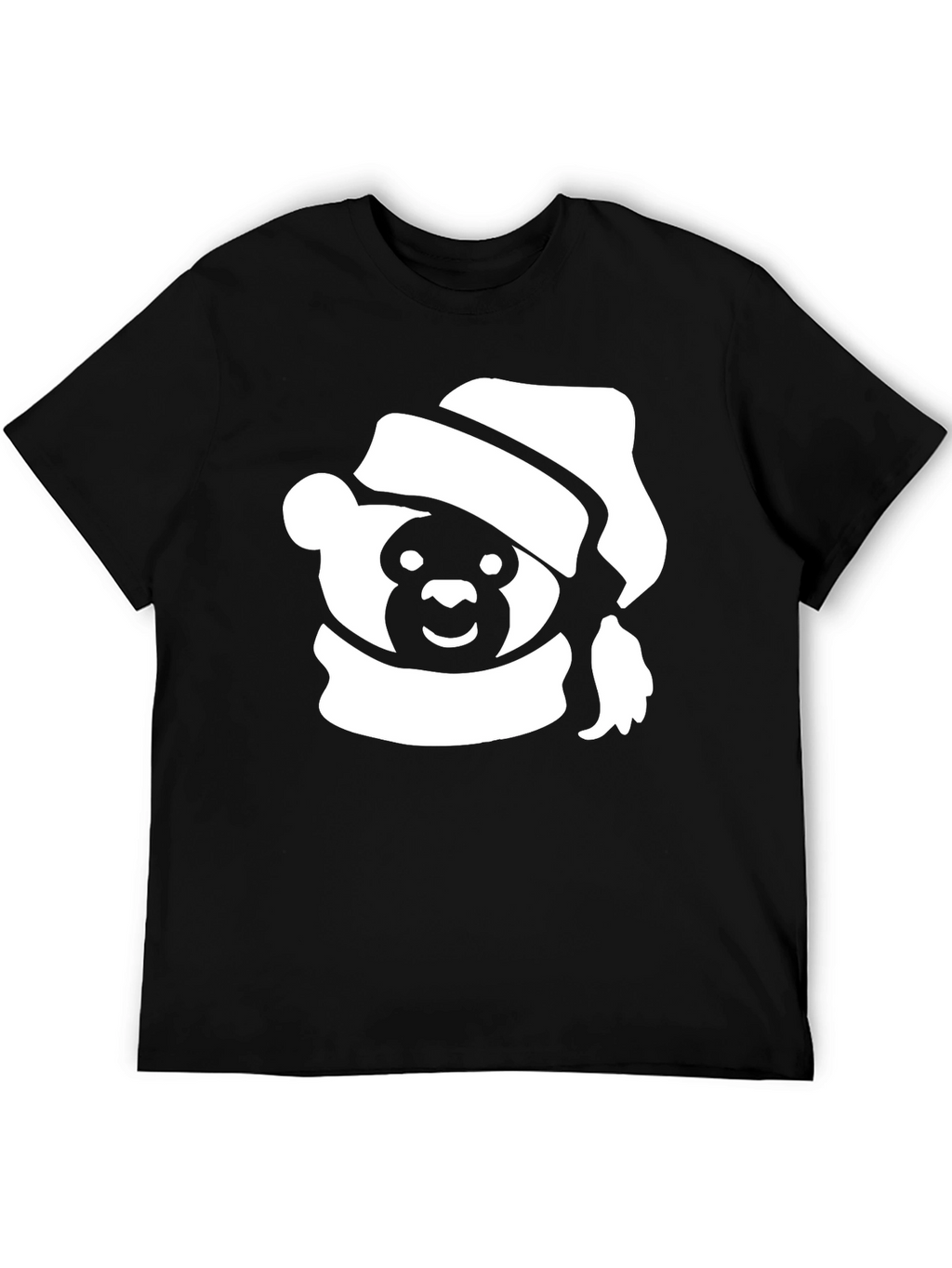 Festive Holiday Bear T-Shirt - Black