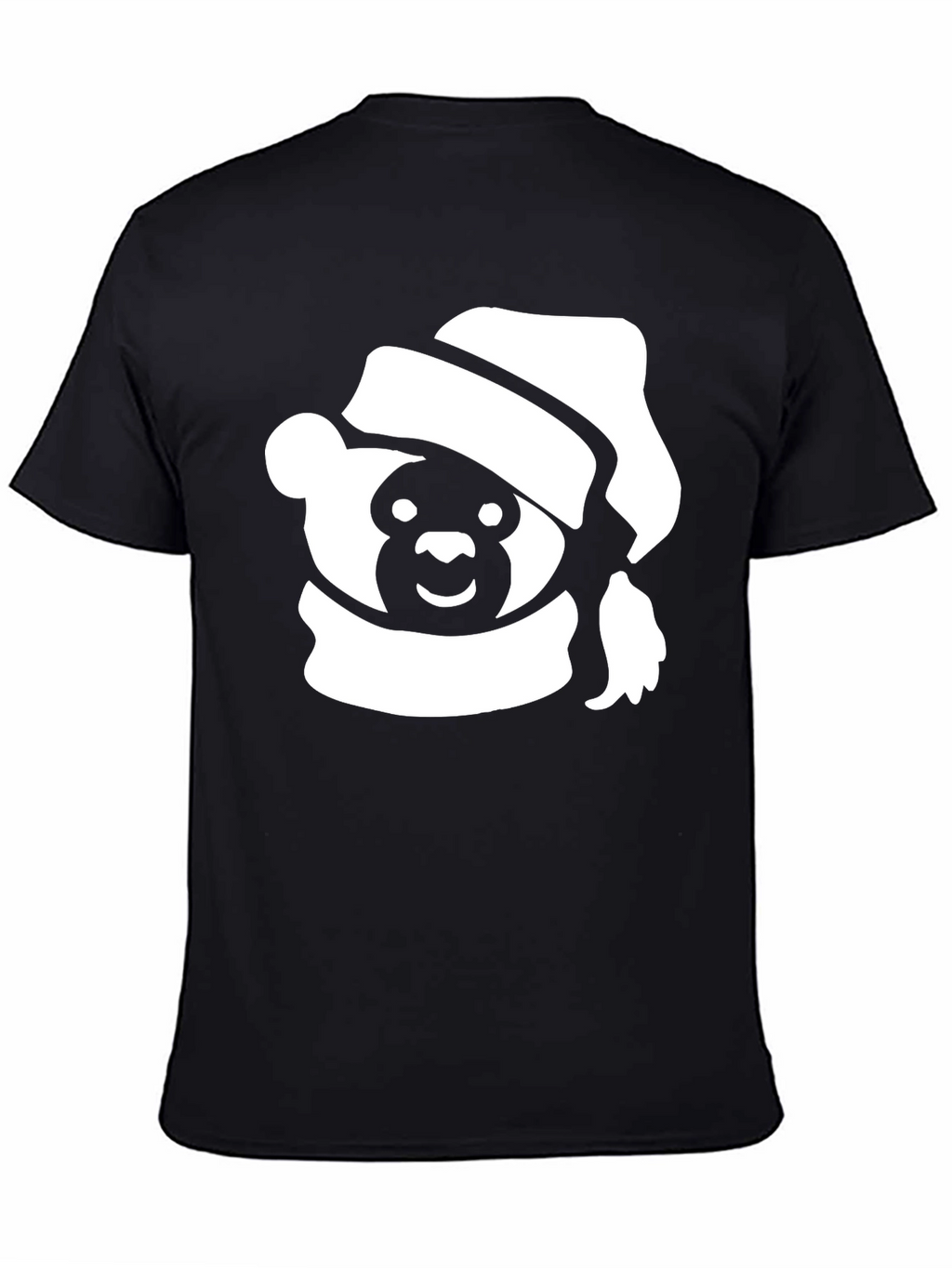 Festive Holiday Bear T-Shirt - Black