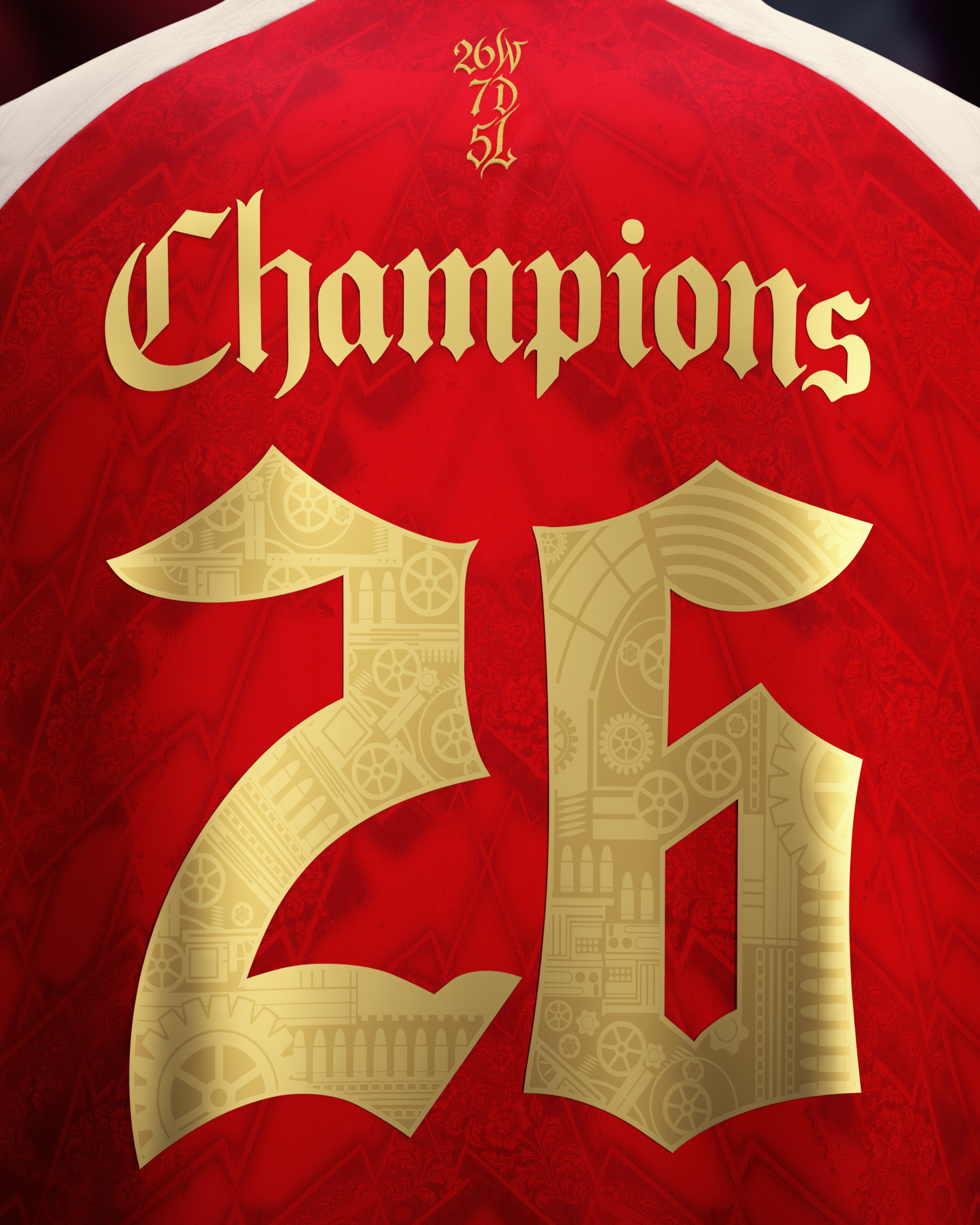 AFC 2026 English Champions Jersey - Red - Pre-Order (Late August)