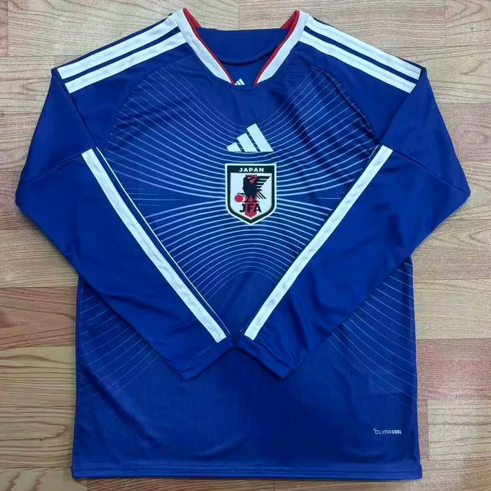 2026/27 Japan Home Blue Fans Long Sleeve Soccer Jersey Front