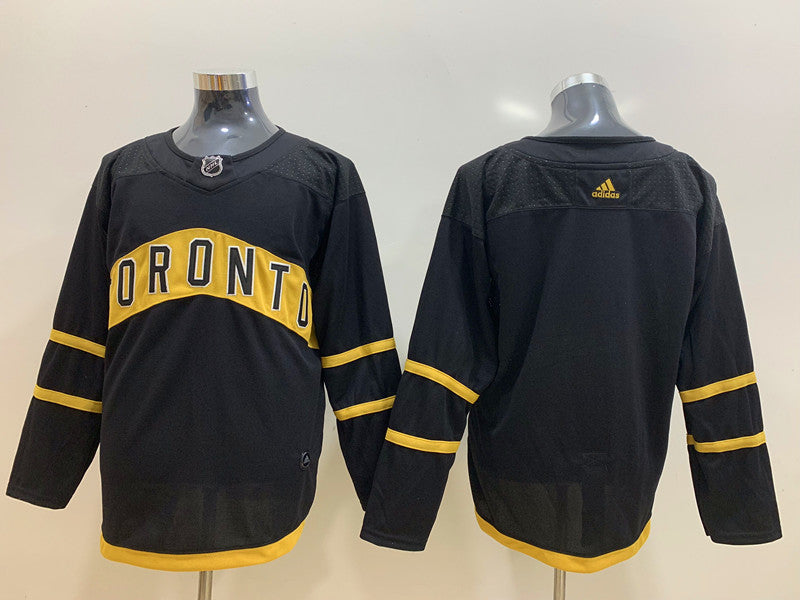 Men's Toronto Maple Leafs Black Blank Jerseys