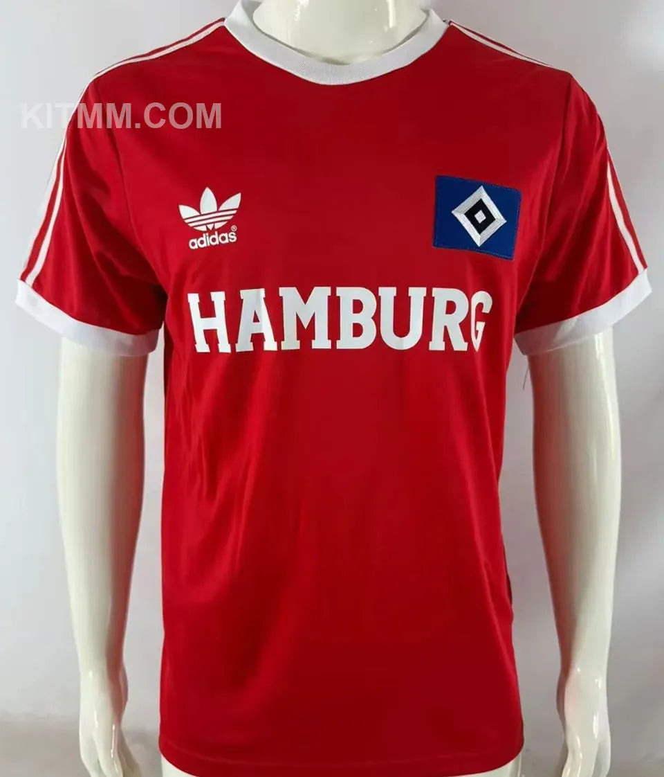 1974/1975 Hamburger Away Red Retro Jersey Front