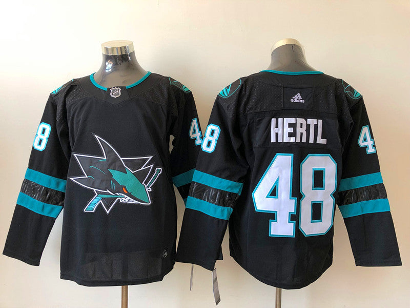 Men's San Jose Sharks Tomas Hertl #48 Black Breakaway Player Jerseys