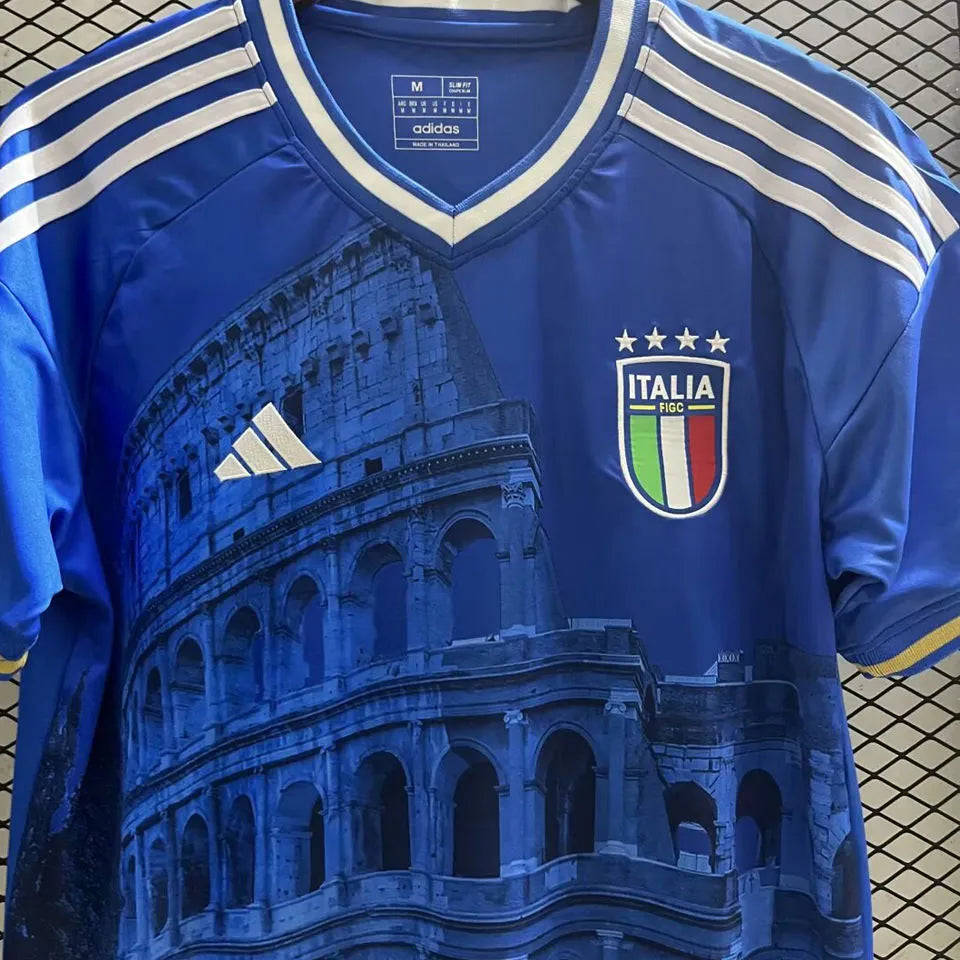 2024 Italy Blue Special Edition Fans Jersey Detail 1