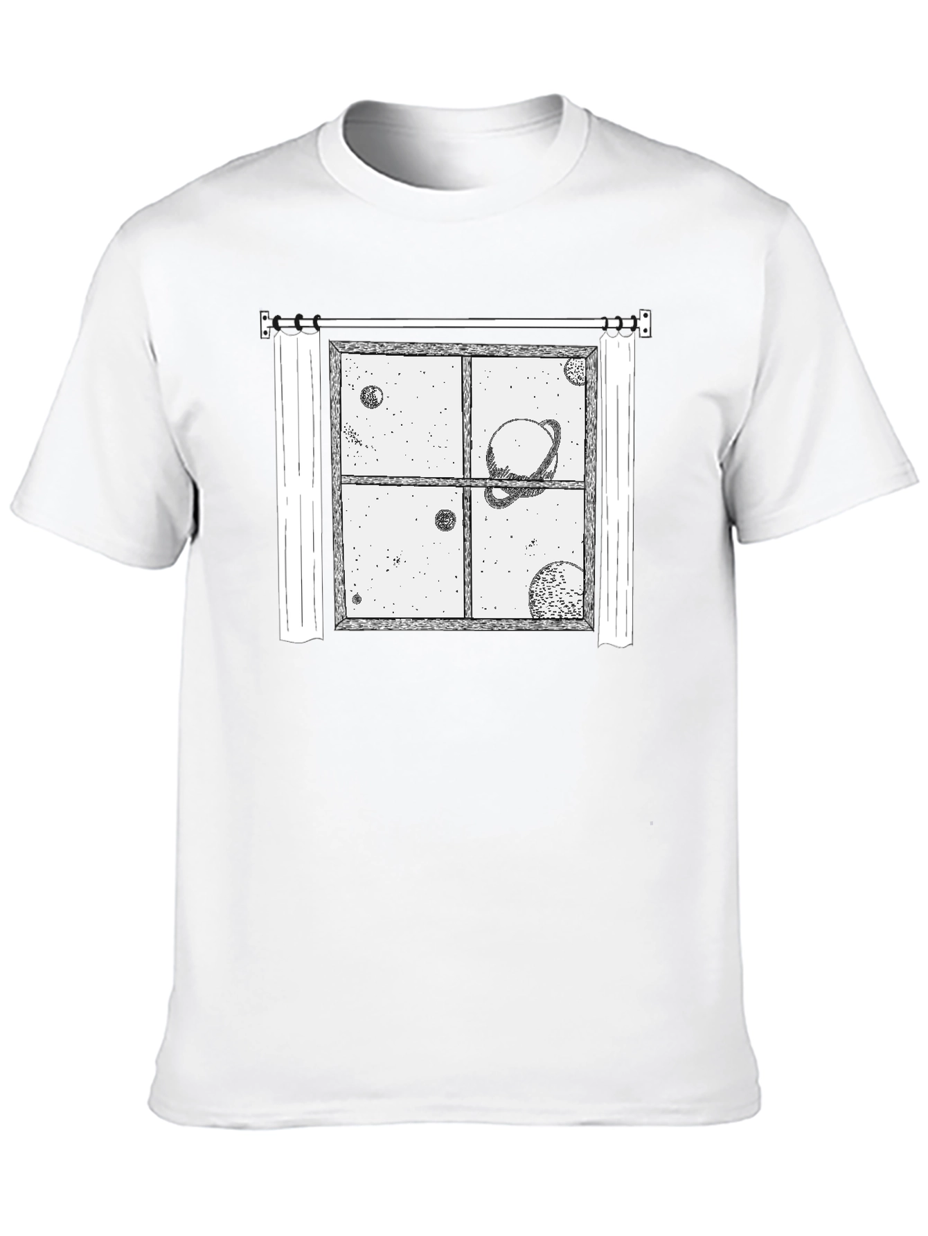 Space Window Graphic T-Shirt