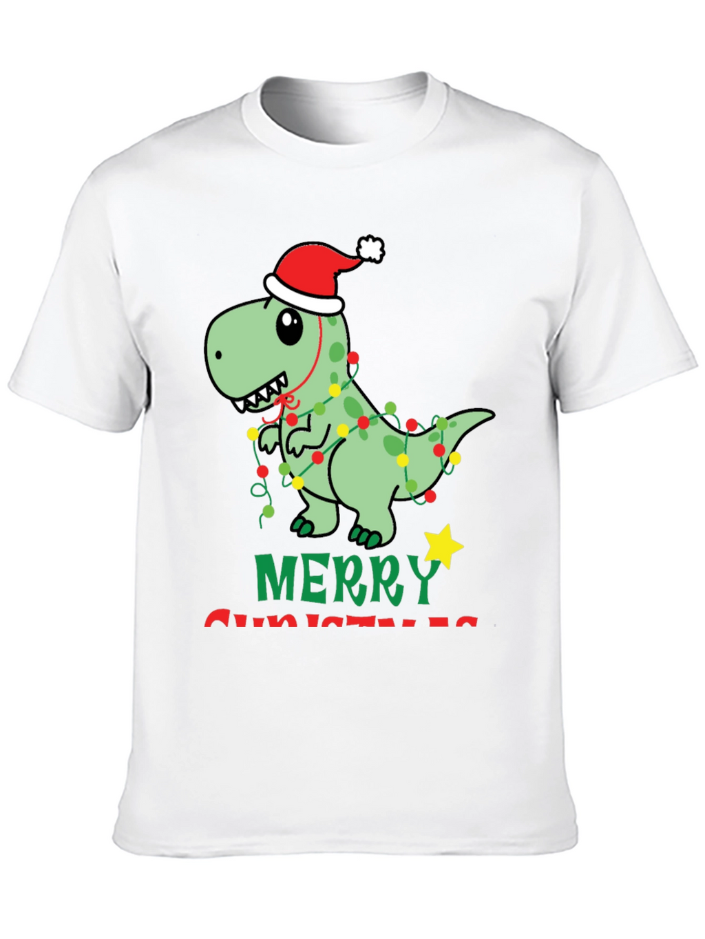 Festive Dinosaur Christmas T-Shirt