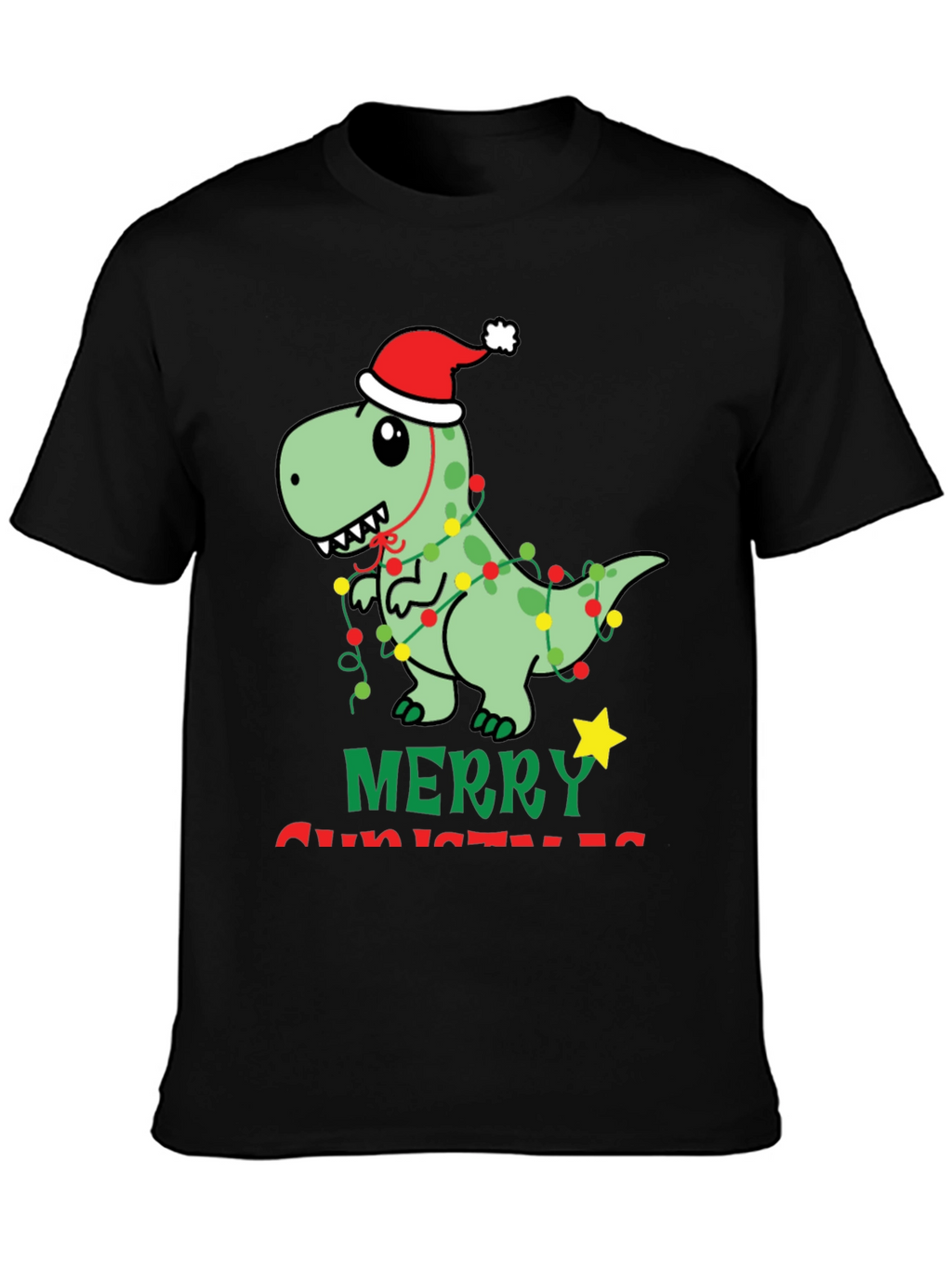 Festive Dinosaur Christmas T-Shirt