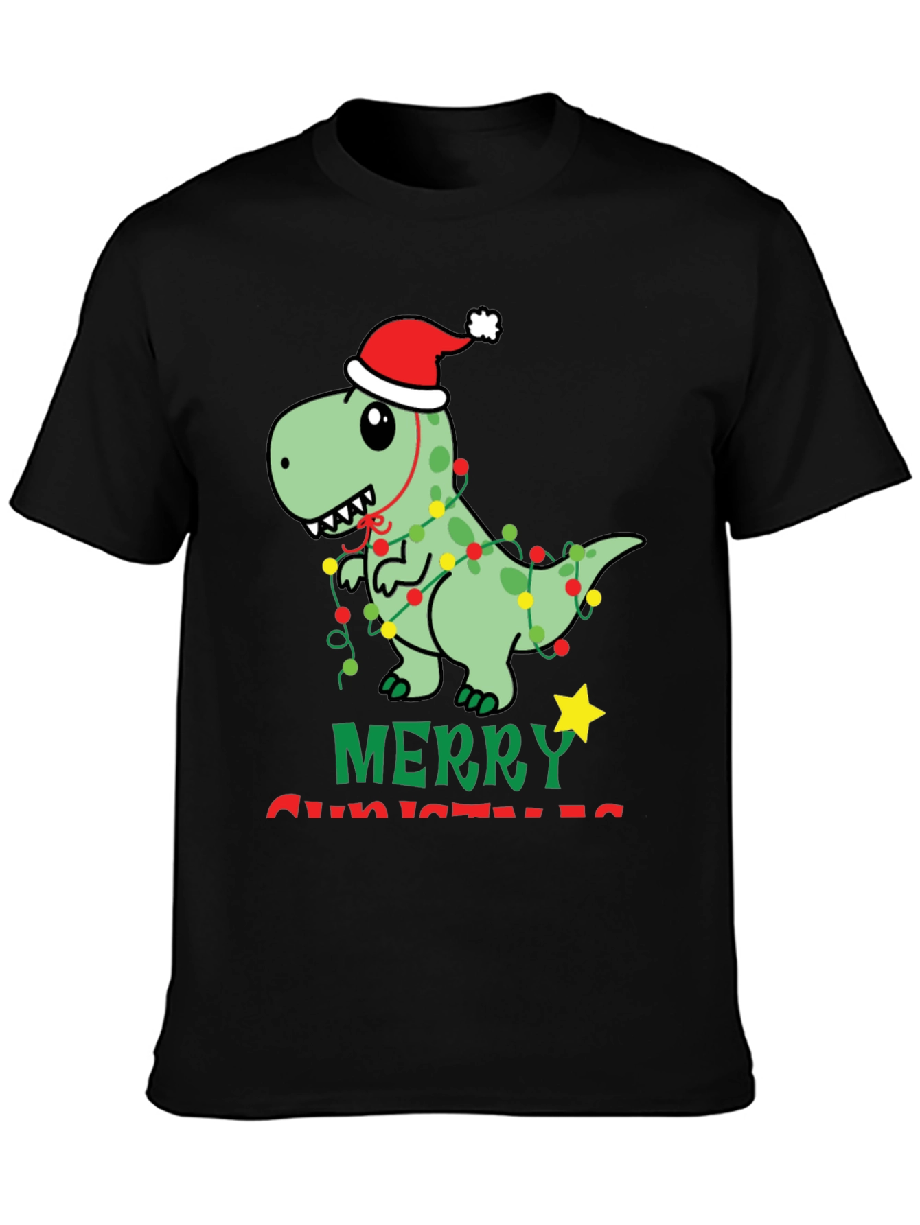 Festive Dinosaur Christmas T-Shirt