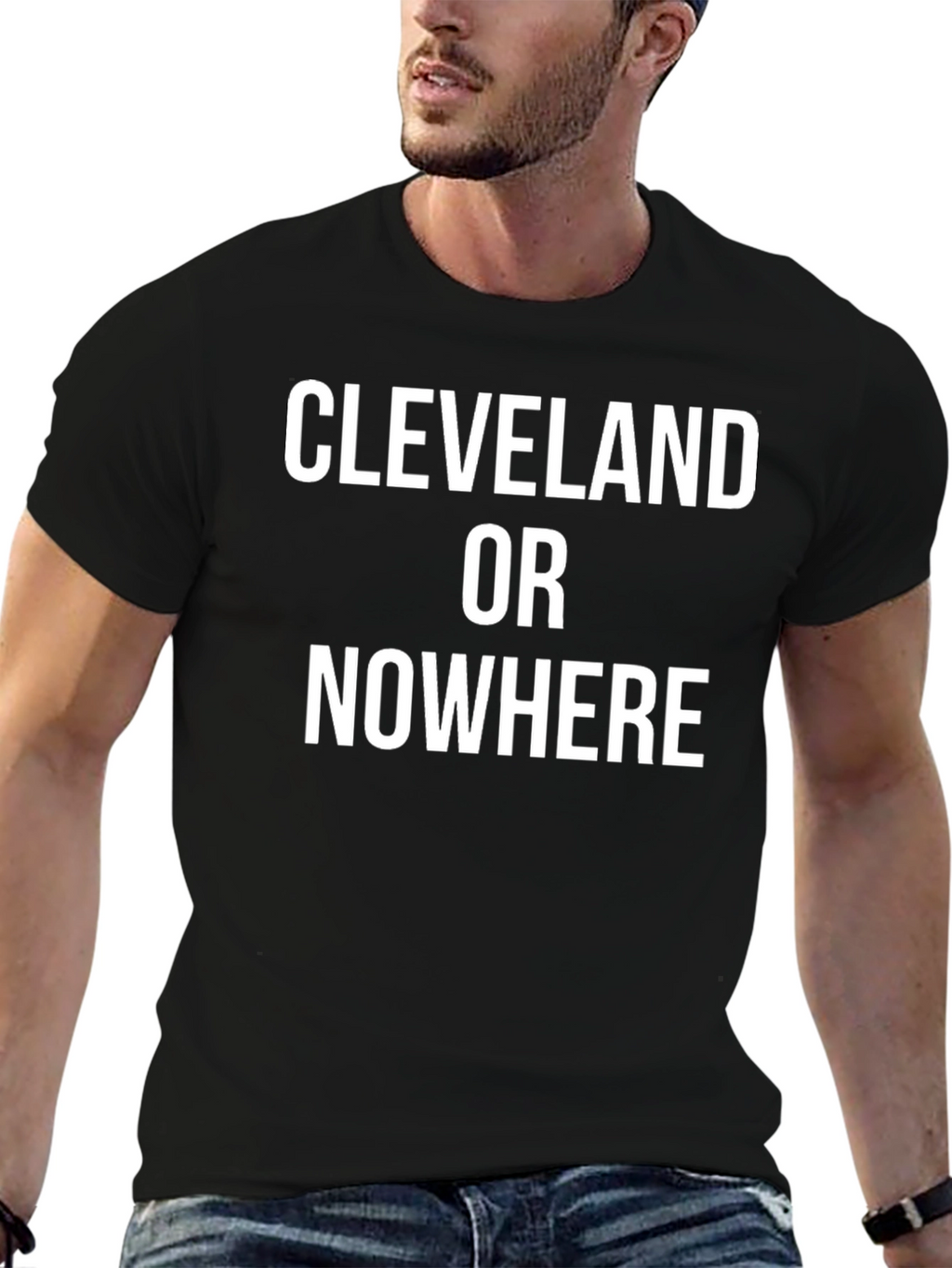 Cleveland Or Nowhere Graphic Tee - Black