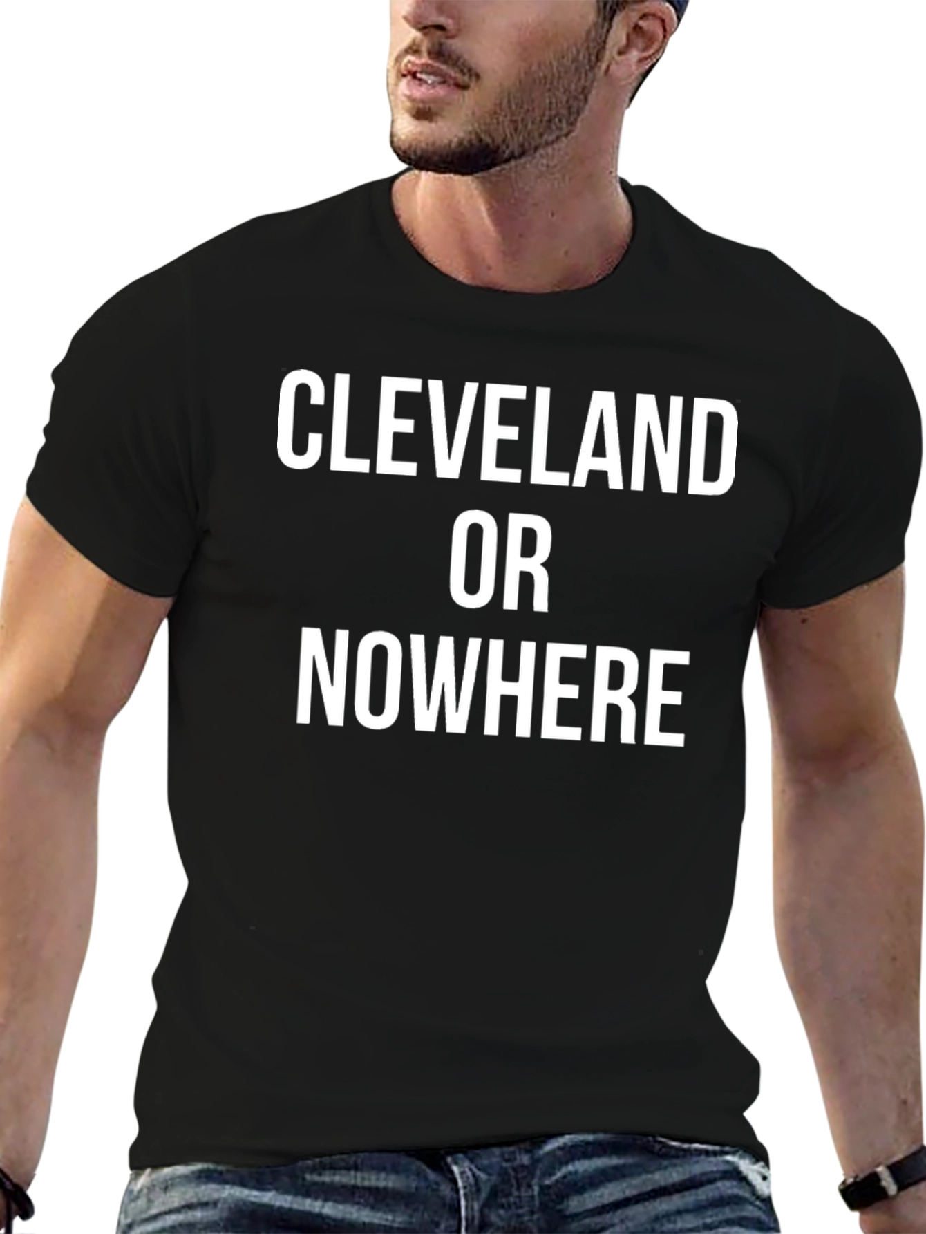 Cleveland Or Nowhere Graphic Tee - Black