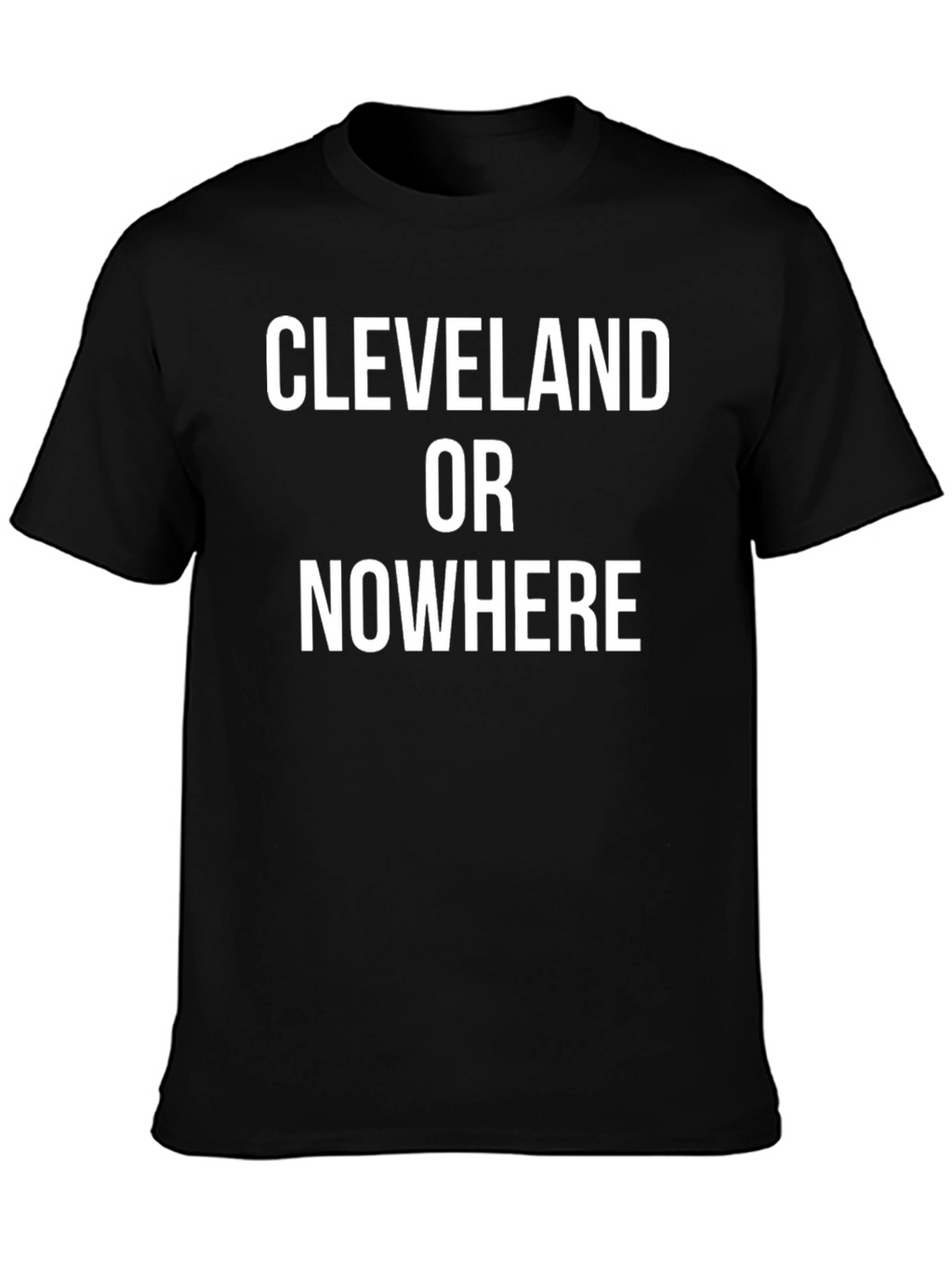 Cleveland Or Nowhere Graphic Tee - Black