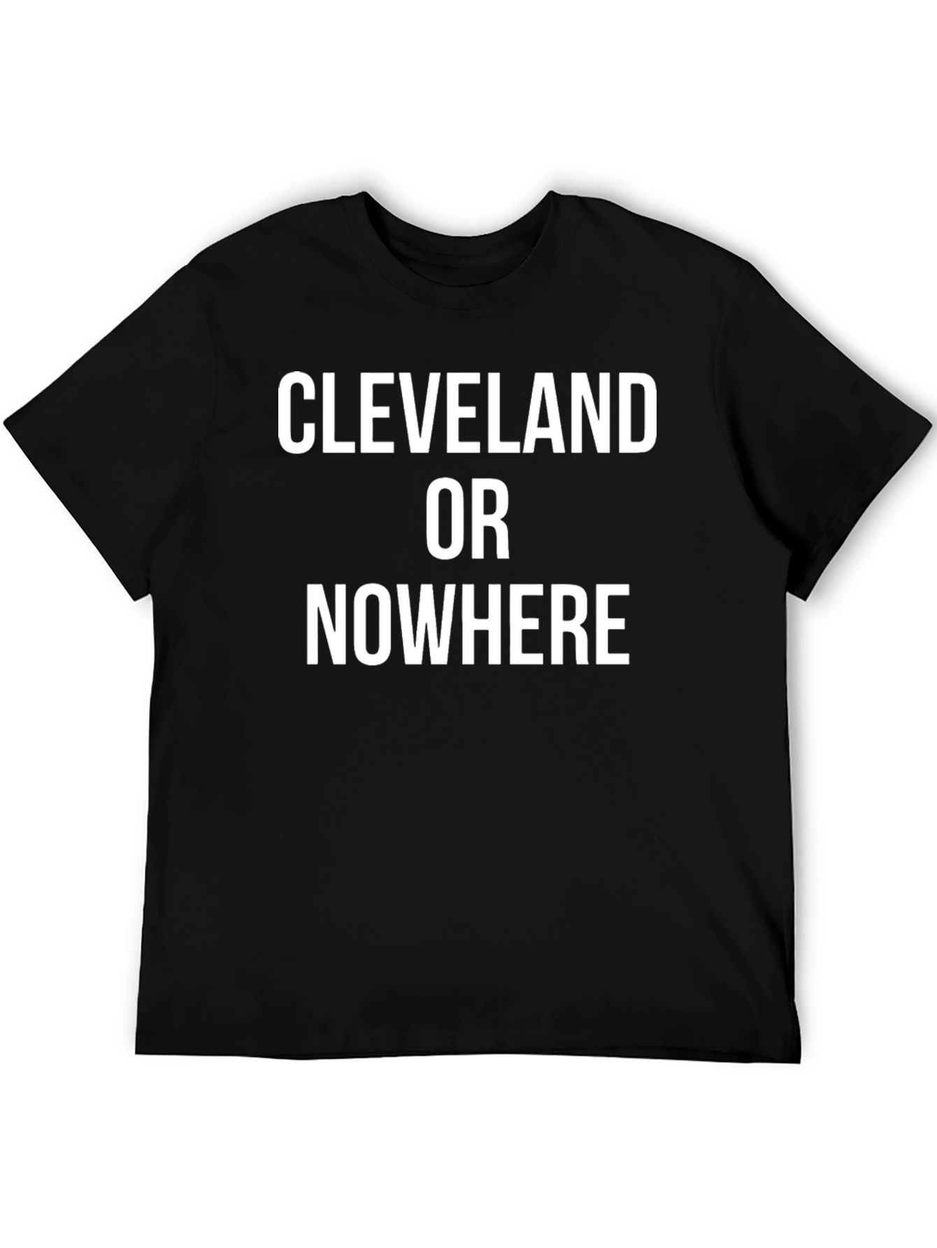 Cleveland Or Nowhere Graphic Tee - Black