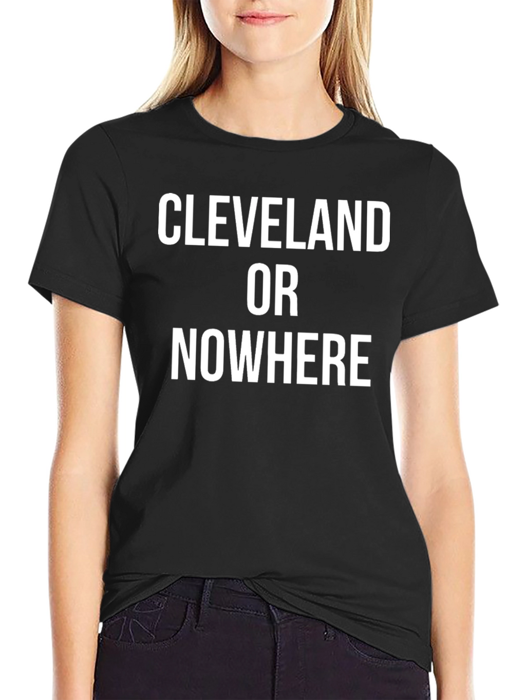 Cleveland Or Nowhere Graphic Tee - Black