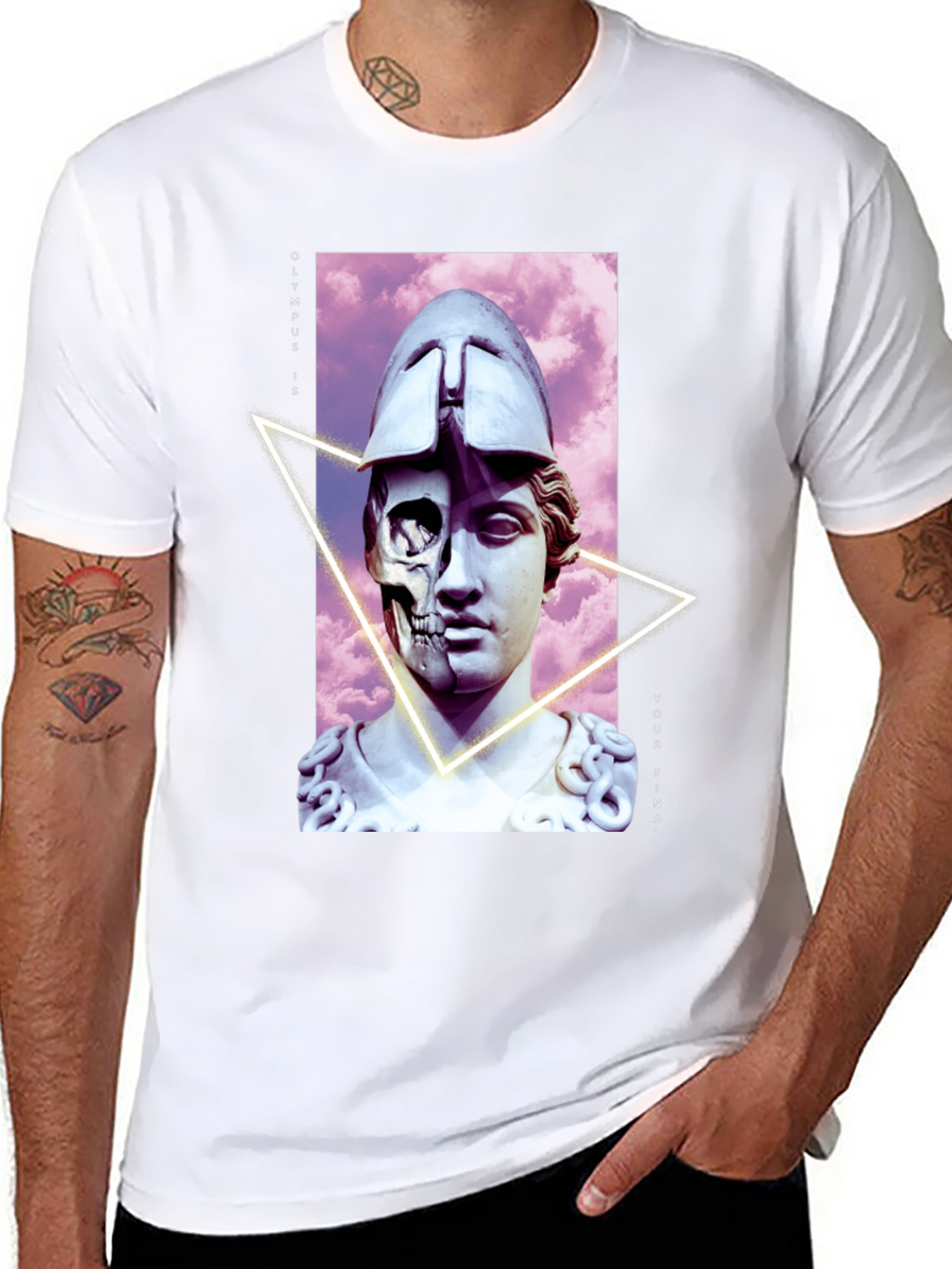 Olympus Final Black Graphic Tee