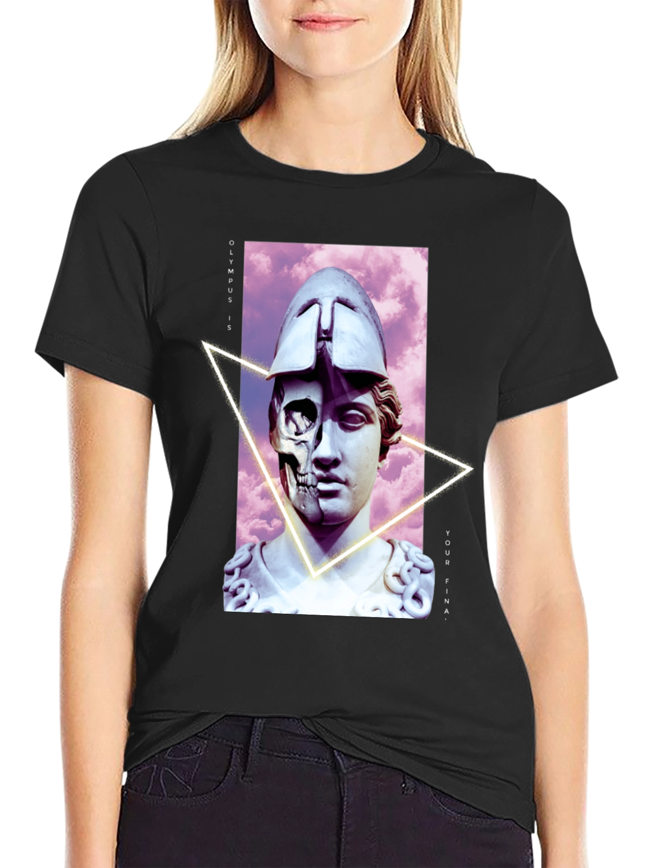 Olympus Final Black Graphic Tee