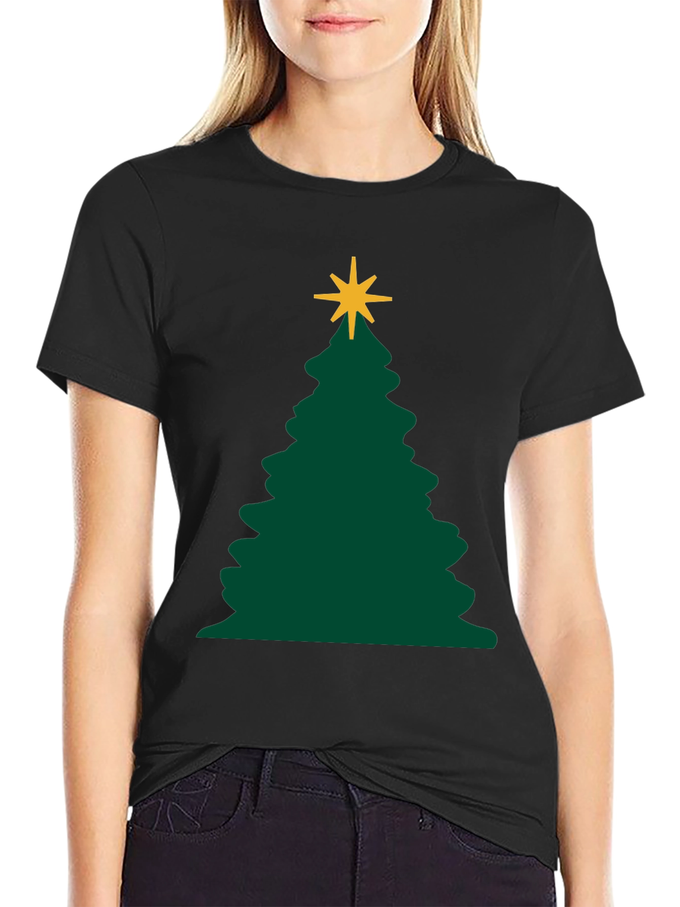 Christmas Tree Graphic Tee - Holiday Apparel