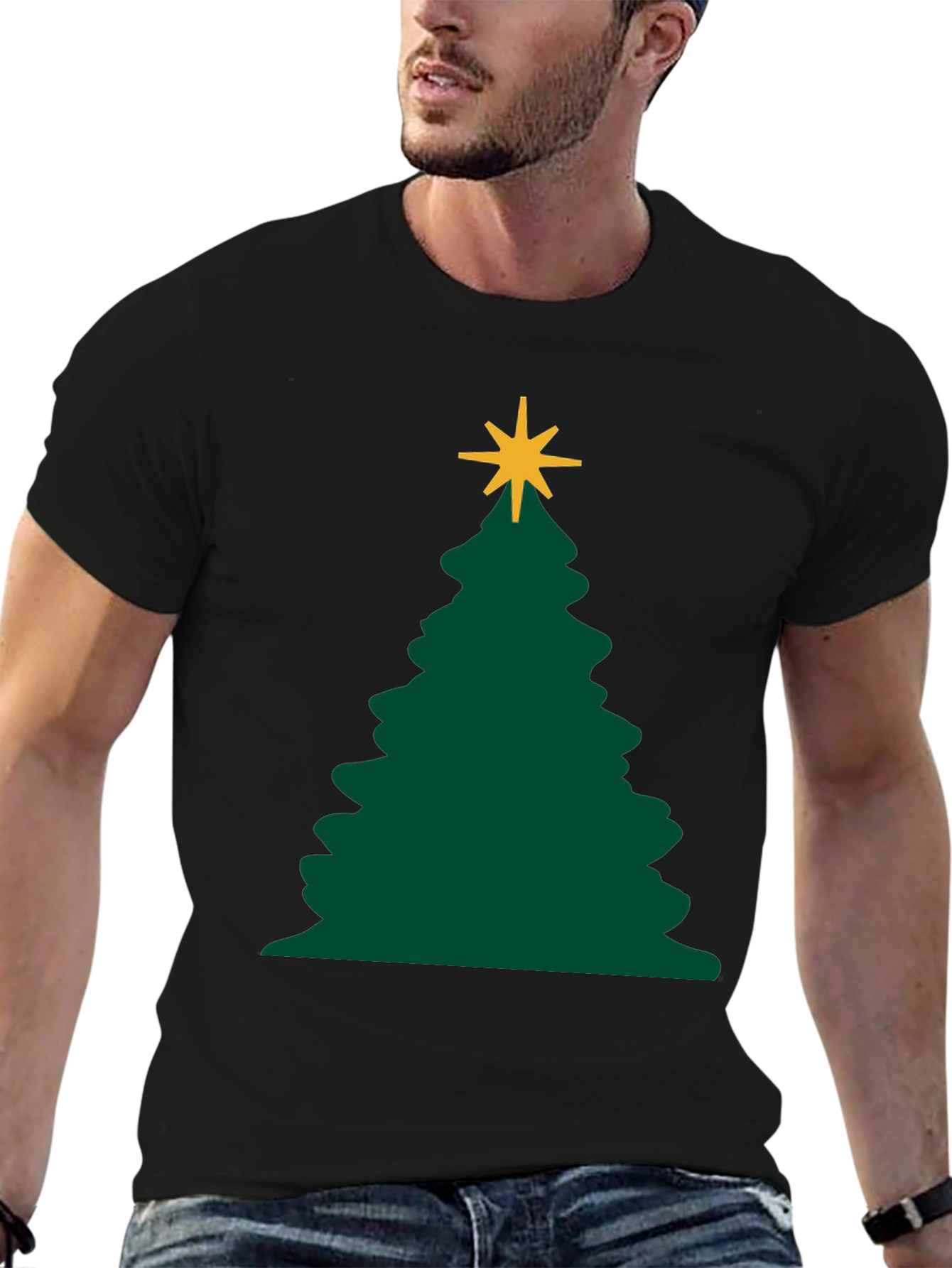 Christmas Tree Graphic Tee - Holiday Apparel