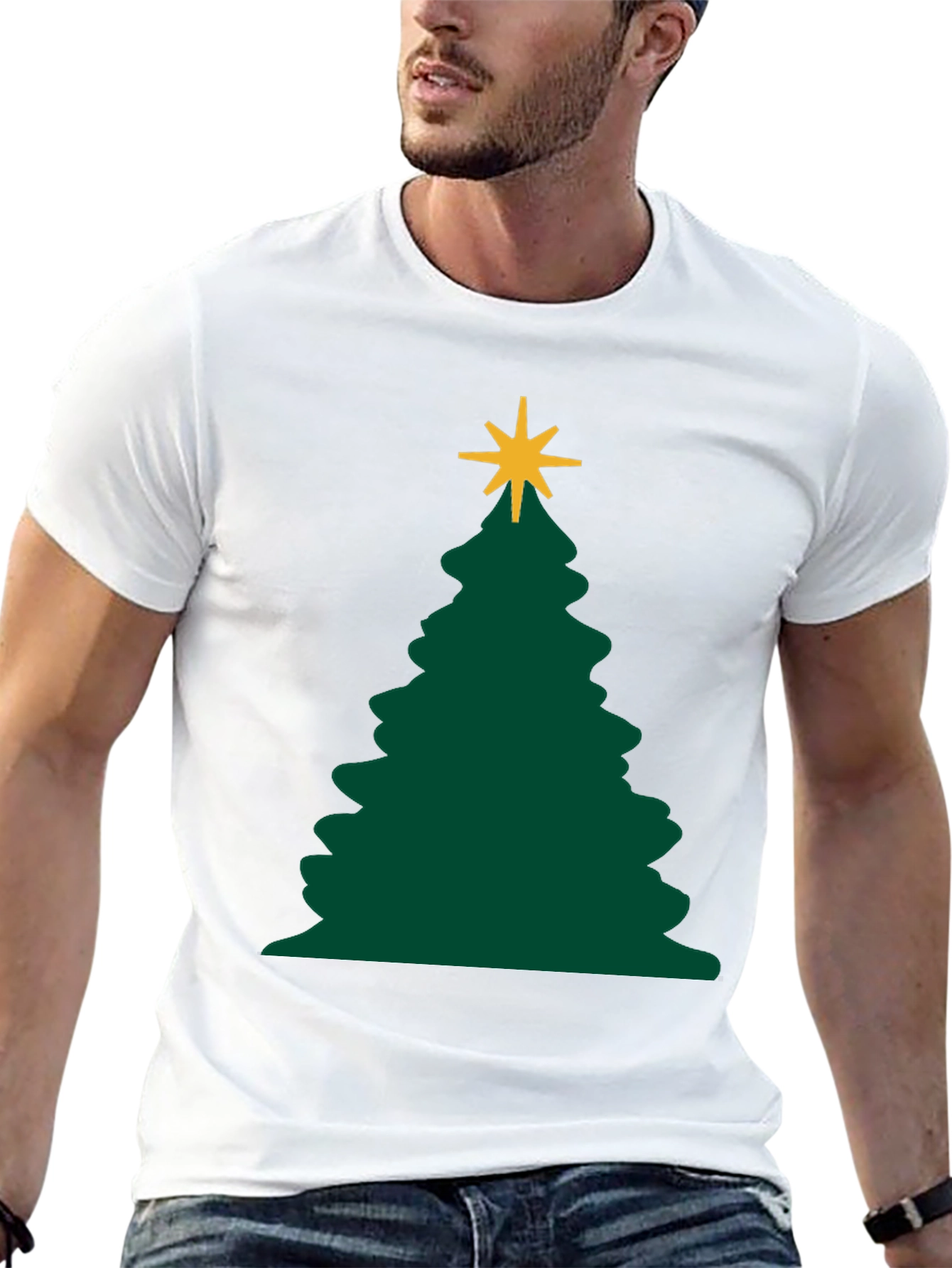 Christmas Tree Graphic Tee - Holiday Apparel