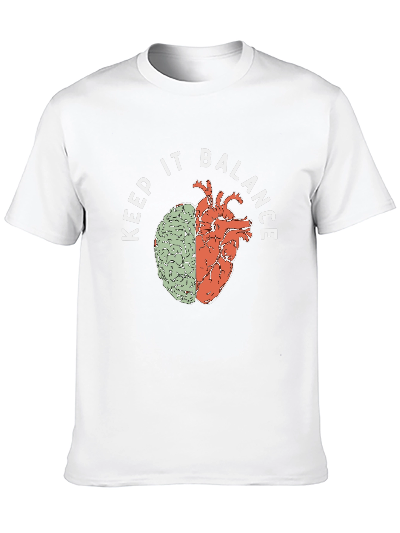 Keep It Balance Brain Heart T-Shirt