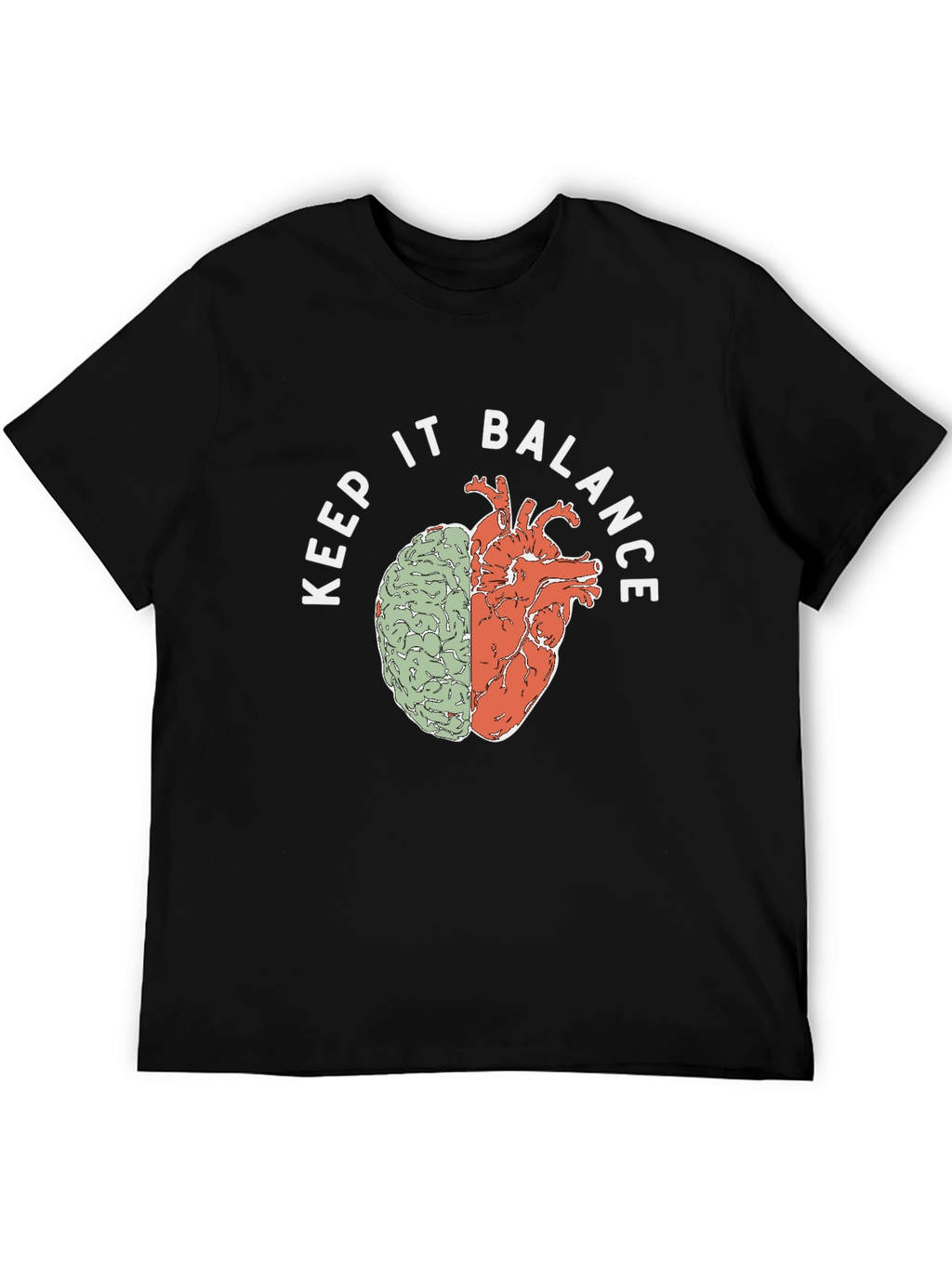 Keep It Balance Brain Heart T-Shirt