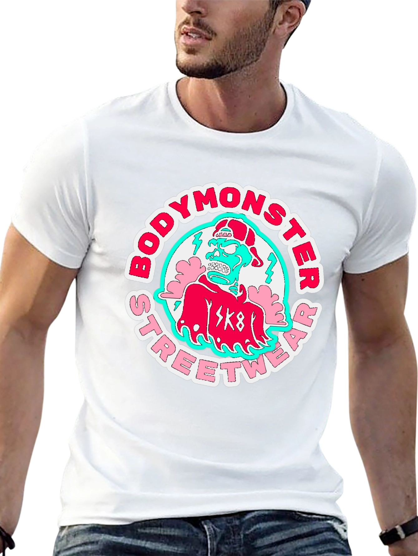 Bodymonster Streetwear T-Shirt - Skate Monster Tee