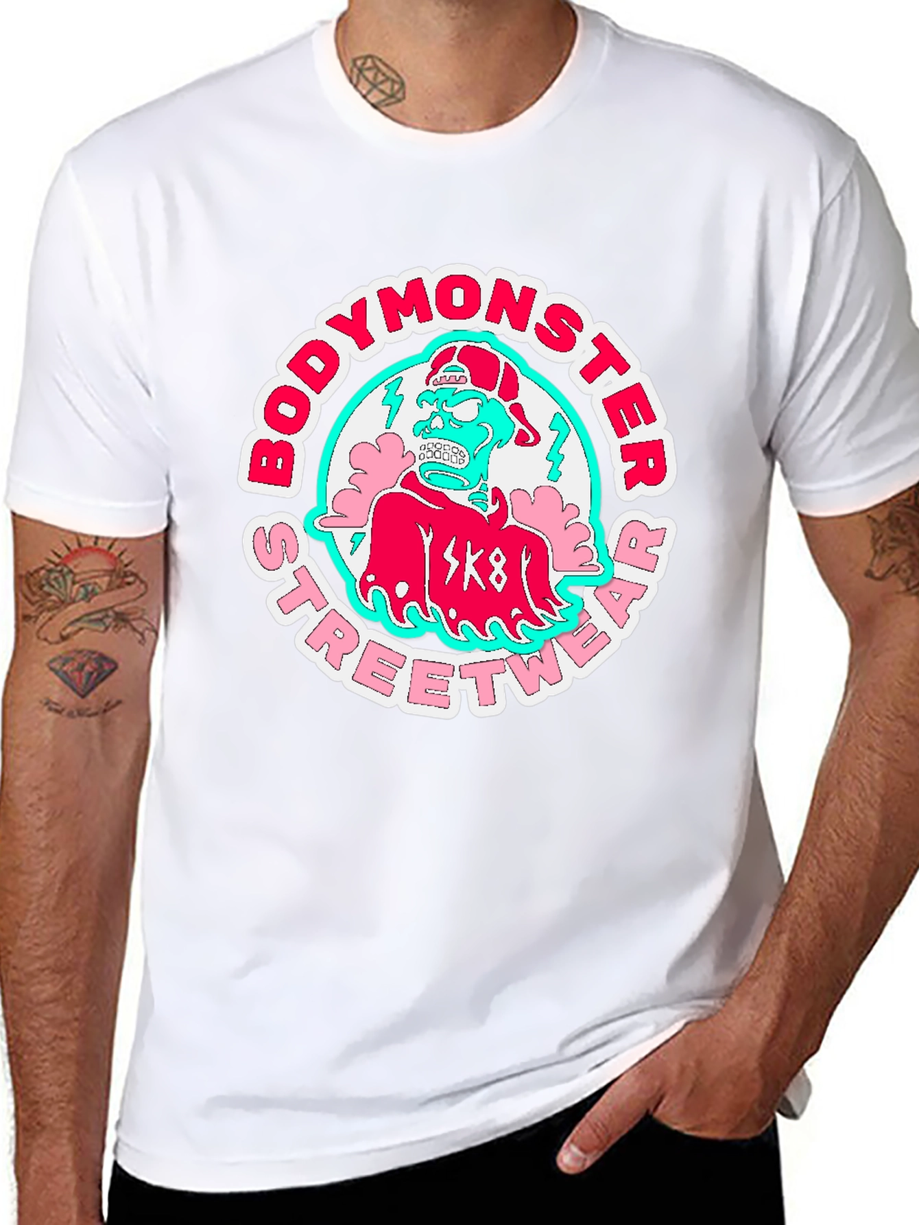 Bodymonster Streetwear T-Shirt - Skate Monster Tee