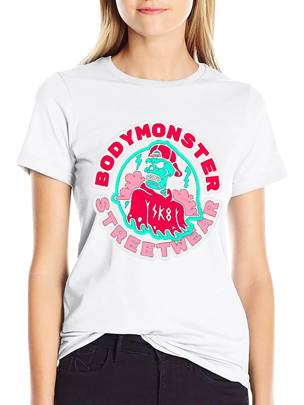 Bodymonster Streetwear T-Shirt - Skate Monster Tee
