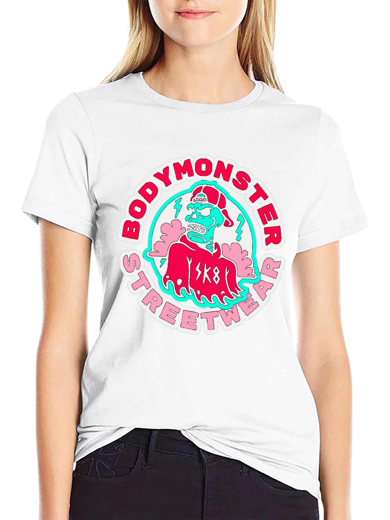 Bodymonster Streetwear T-Shirt - Skate Monster Tee