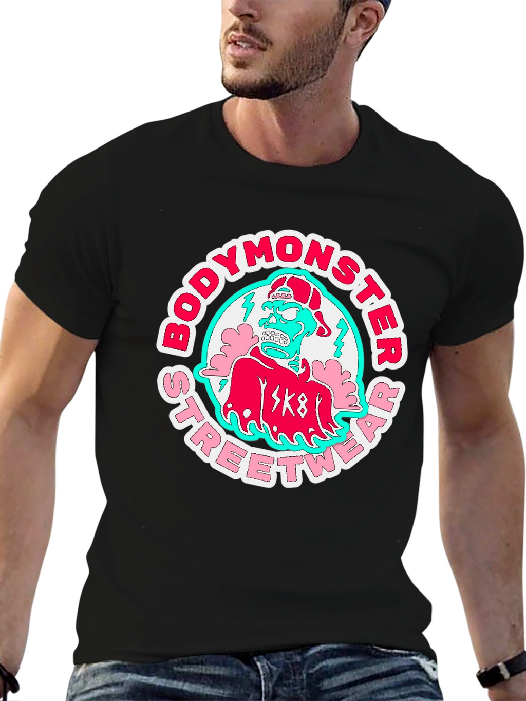 Bodymonster Streetwear T-Shirt - Skate Monster Tee