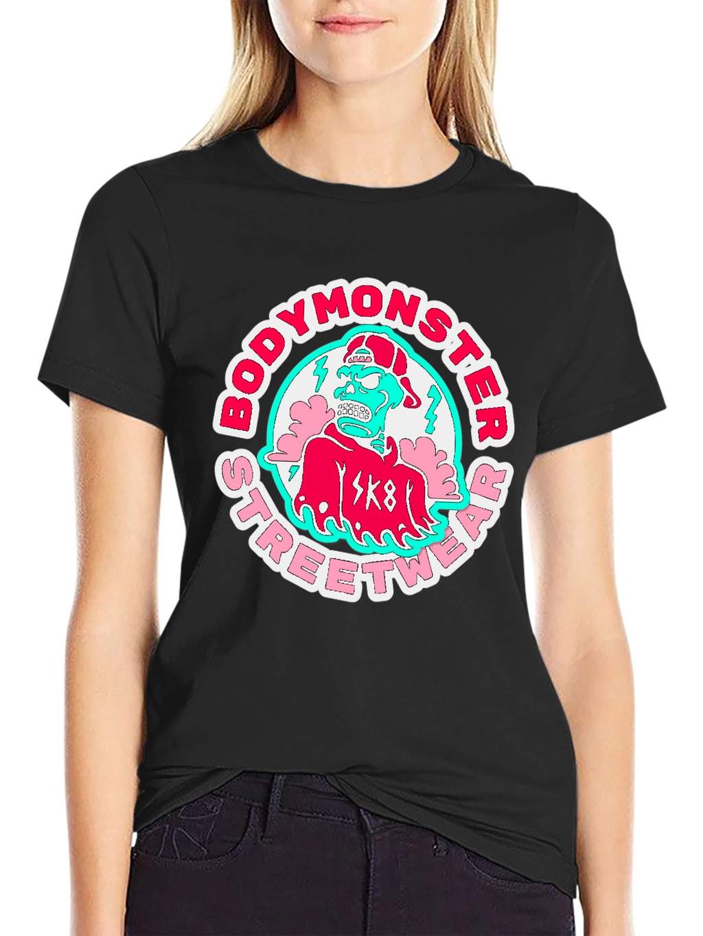 Bodymonster Streetwear T-Shirt - Skate Monster Tee