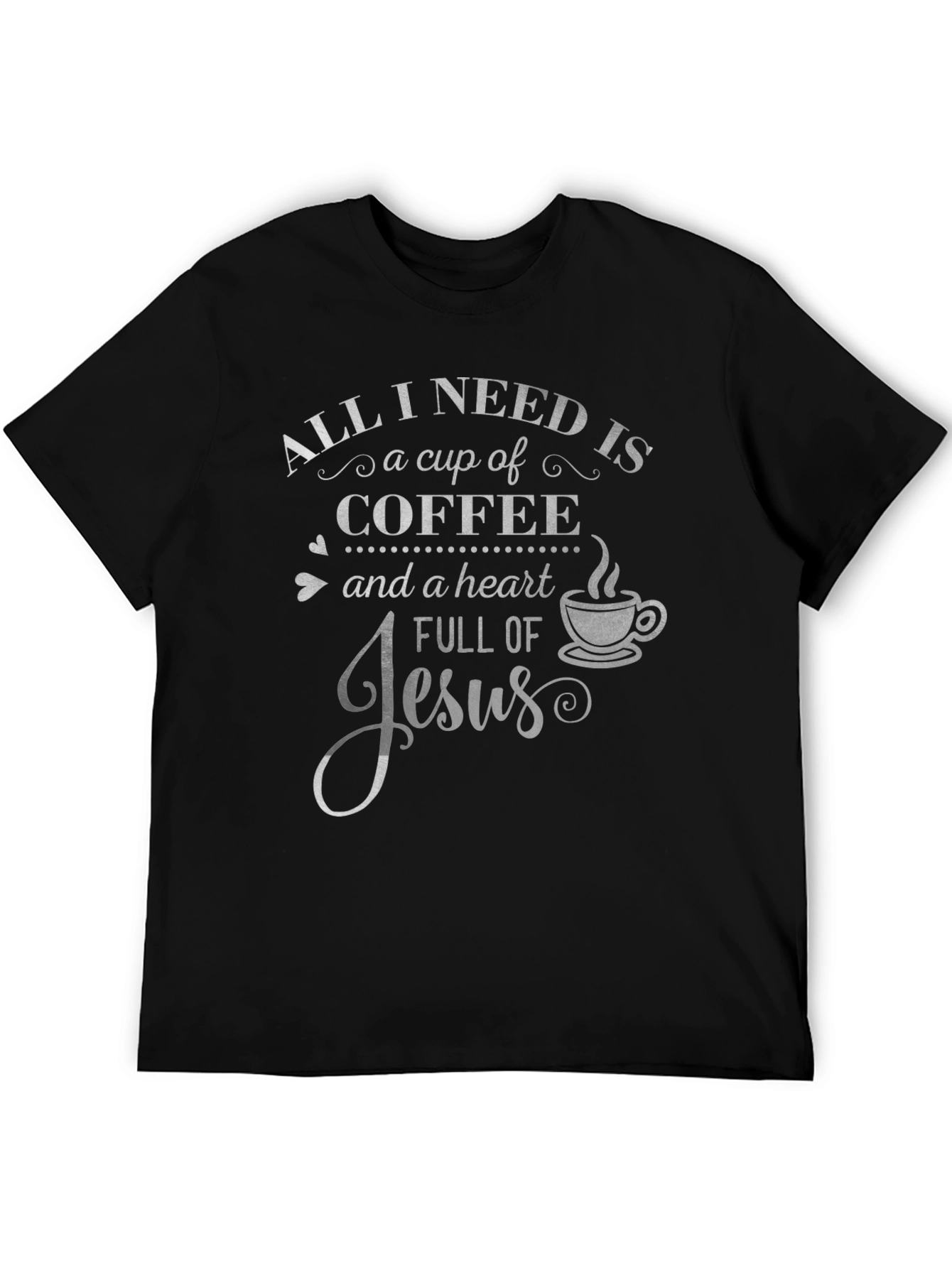 Coffee and Jesus Graphic T-Shirt - Faith Based Tee