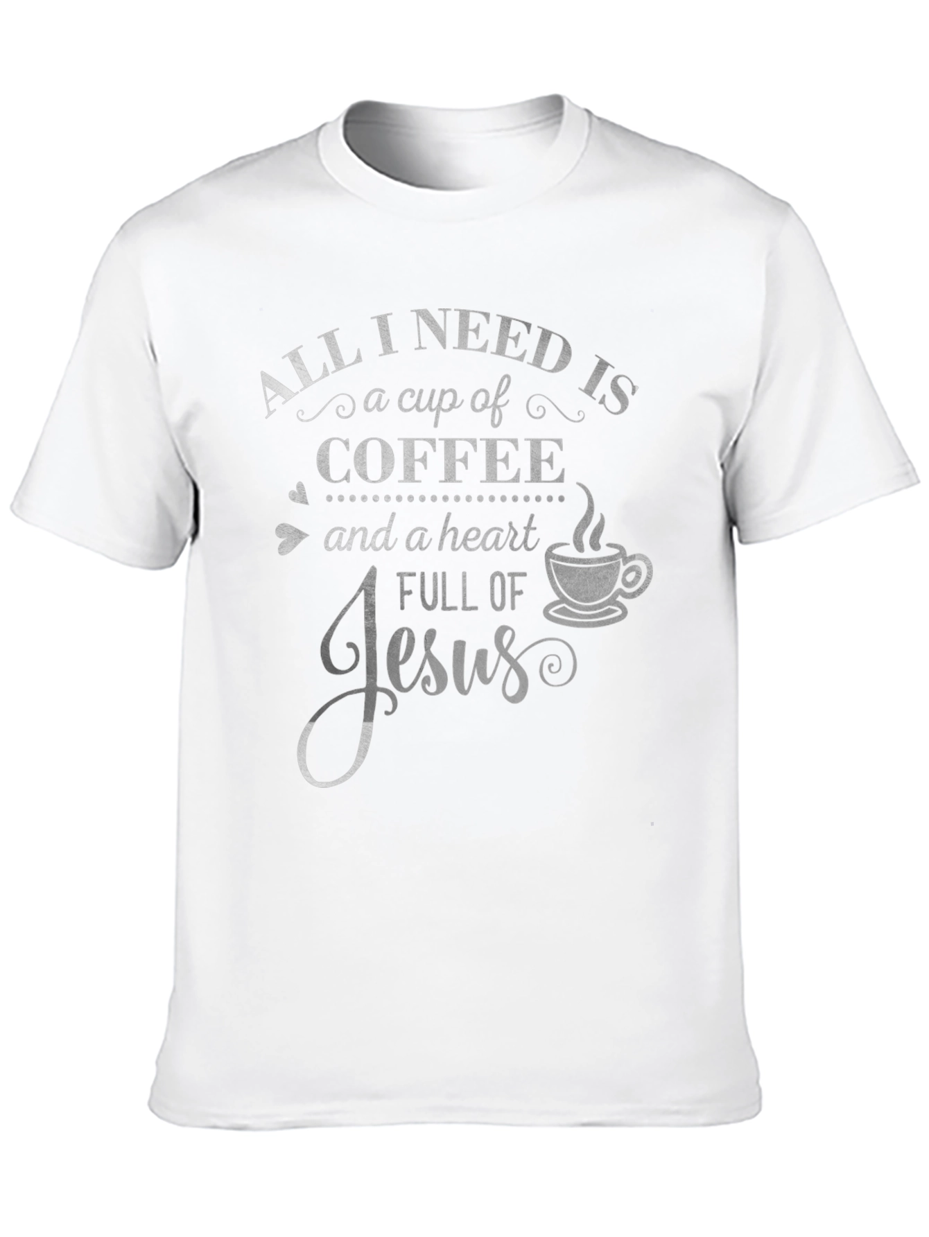 Coffee and Jesus Graphic T-Shirt - Faith Based Tee