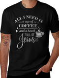 Coffee and Jesus Graphic T-Shirt - Faith Based Tee