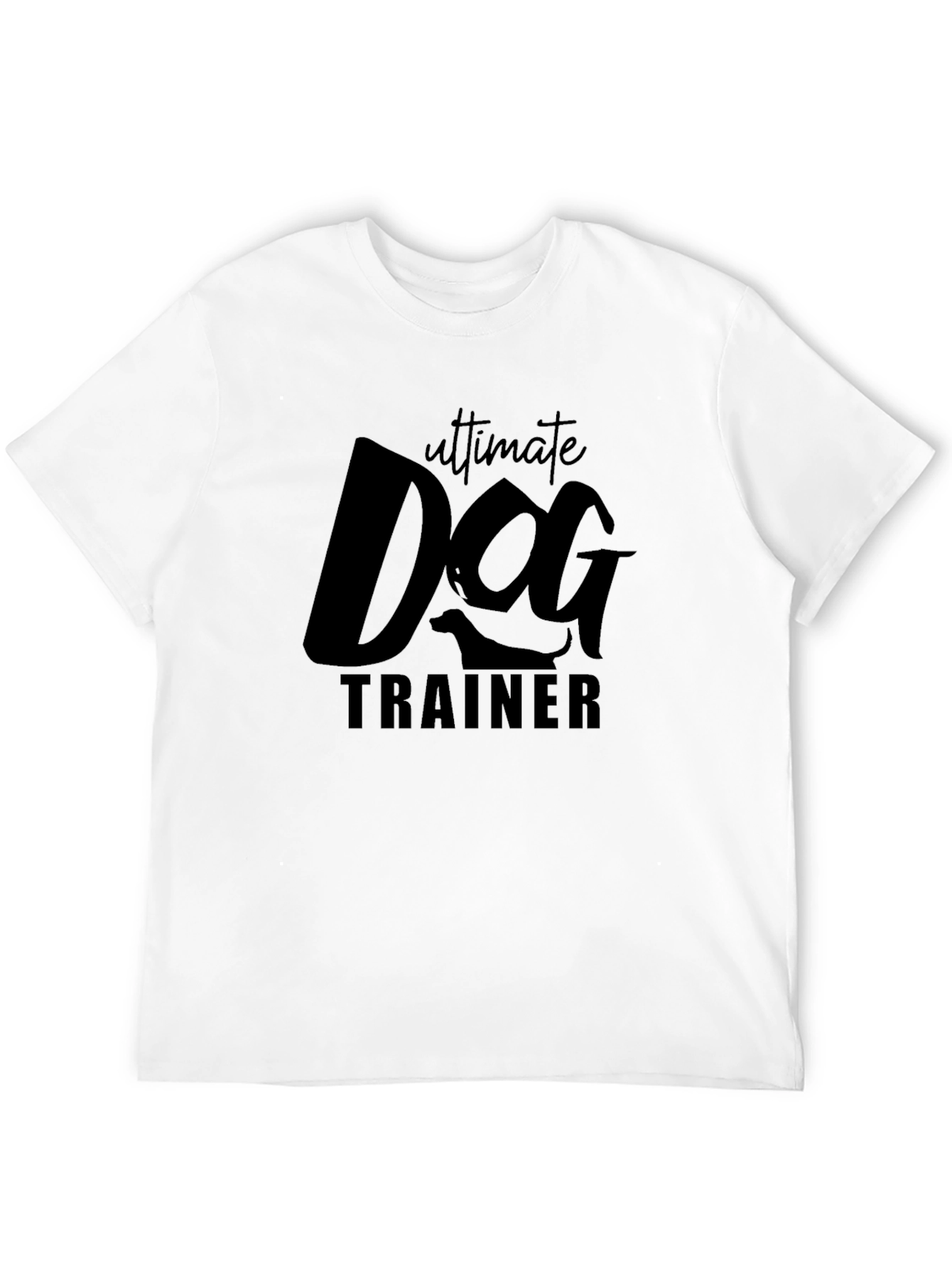 Ultimate Dog Trainer Graphic Tee - Black Cotton T-Shirt