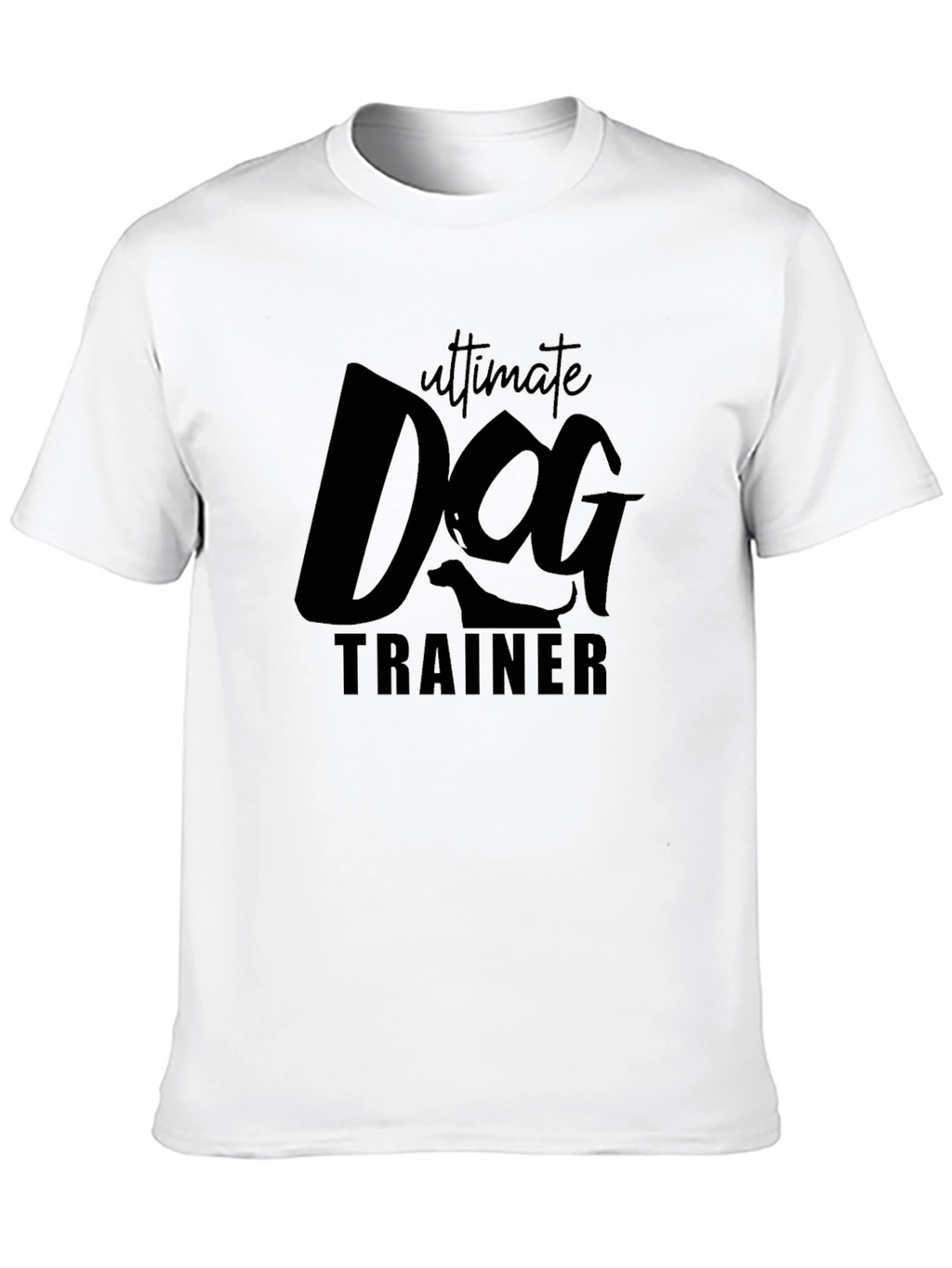 Ultimate Dog Trainer Graphic Tee - Black Cotton T-Shirt